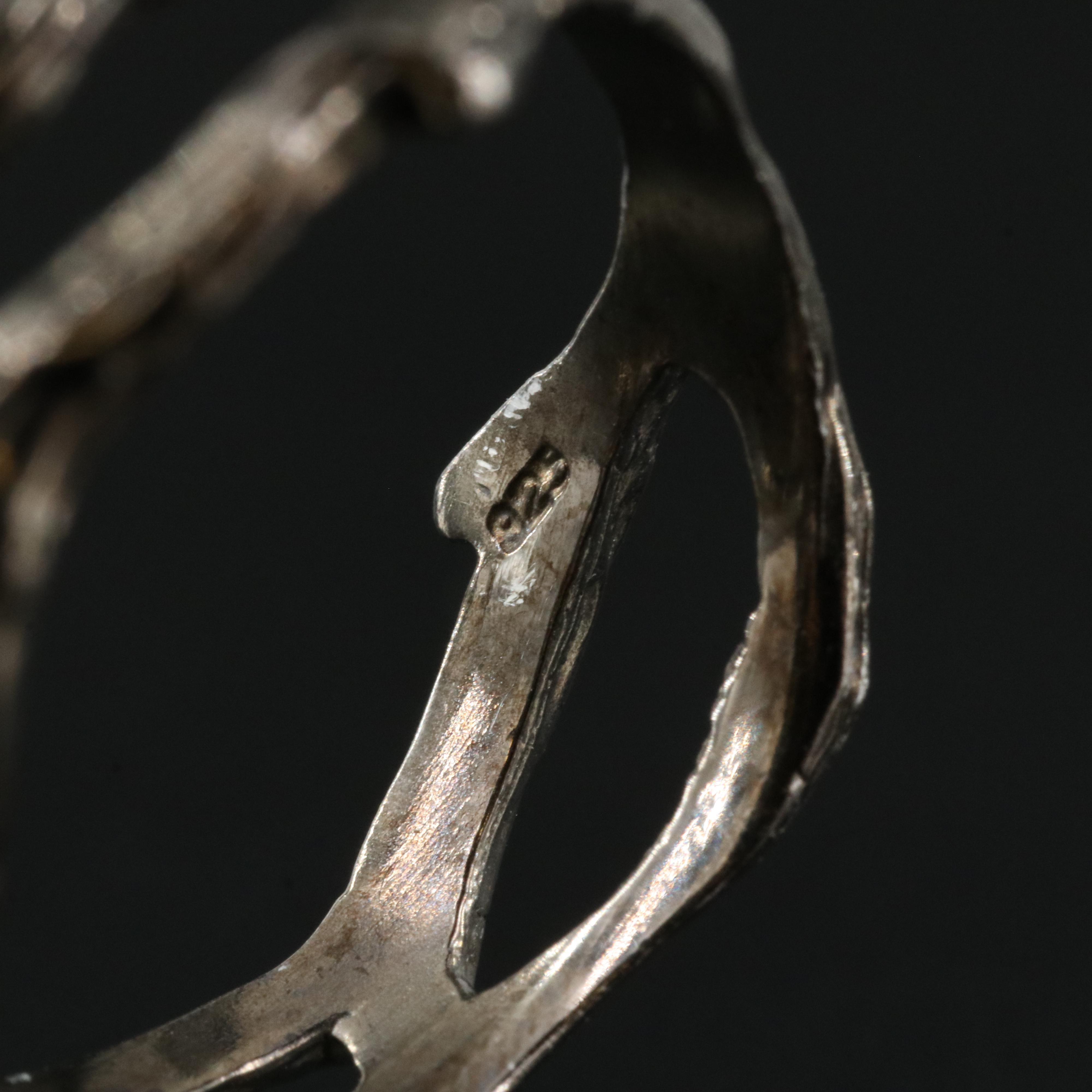 Sterling Ring Including Amethyst, Rhodolite Garnet and Diopside