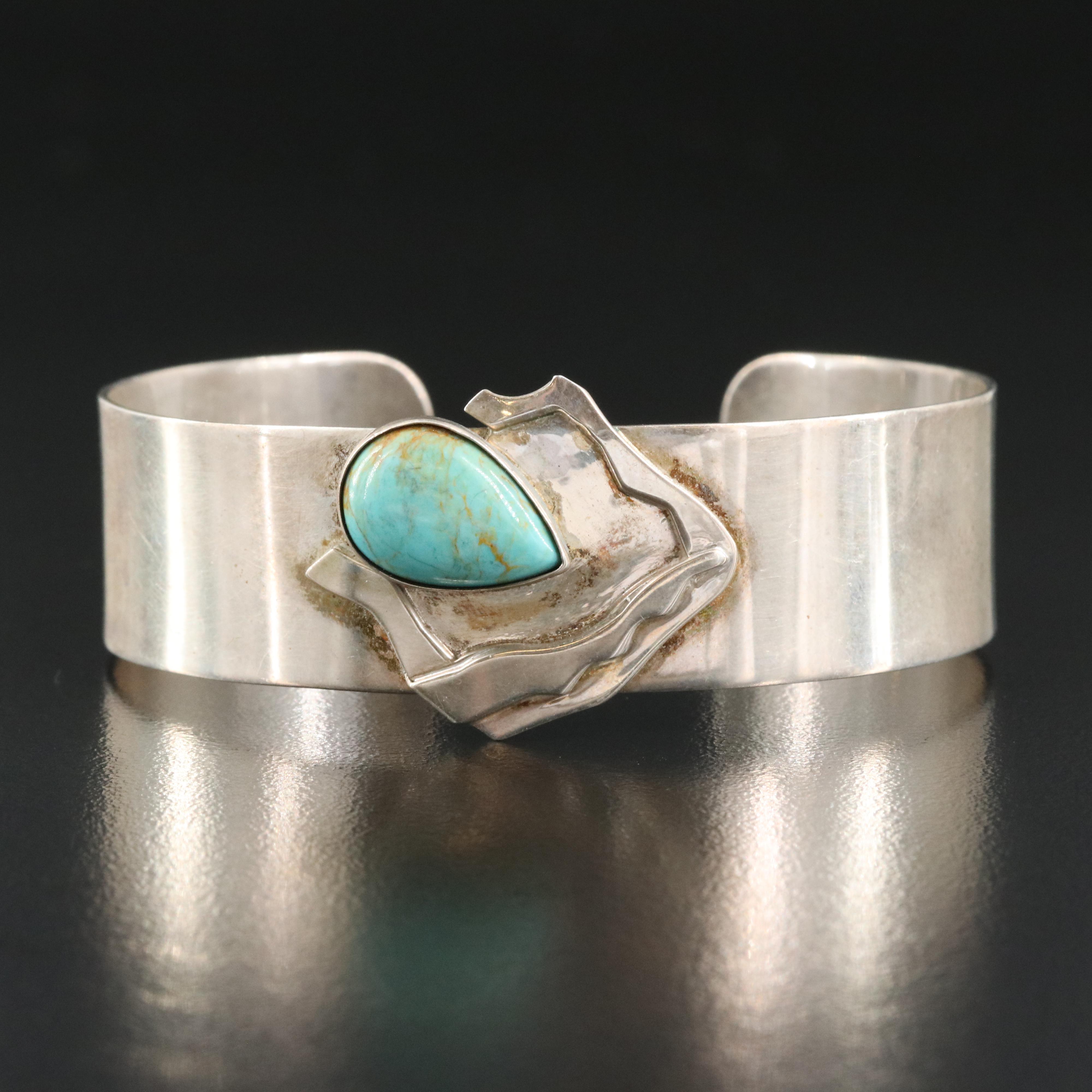 Desert Rose Trading Sterling Turquoise Cuff