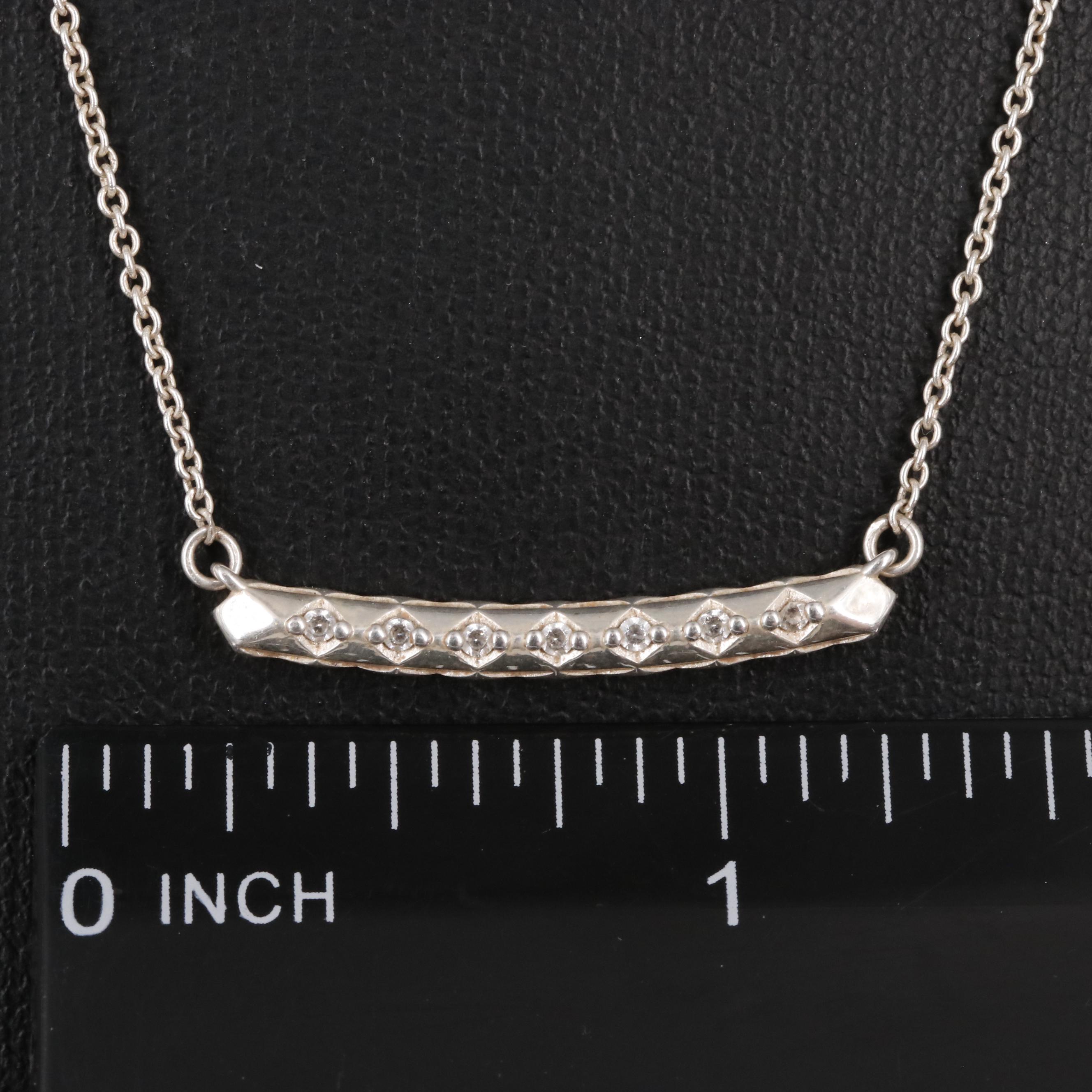 Sterling Cubic Zirconia Necklace