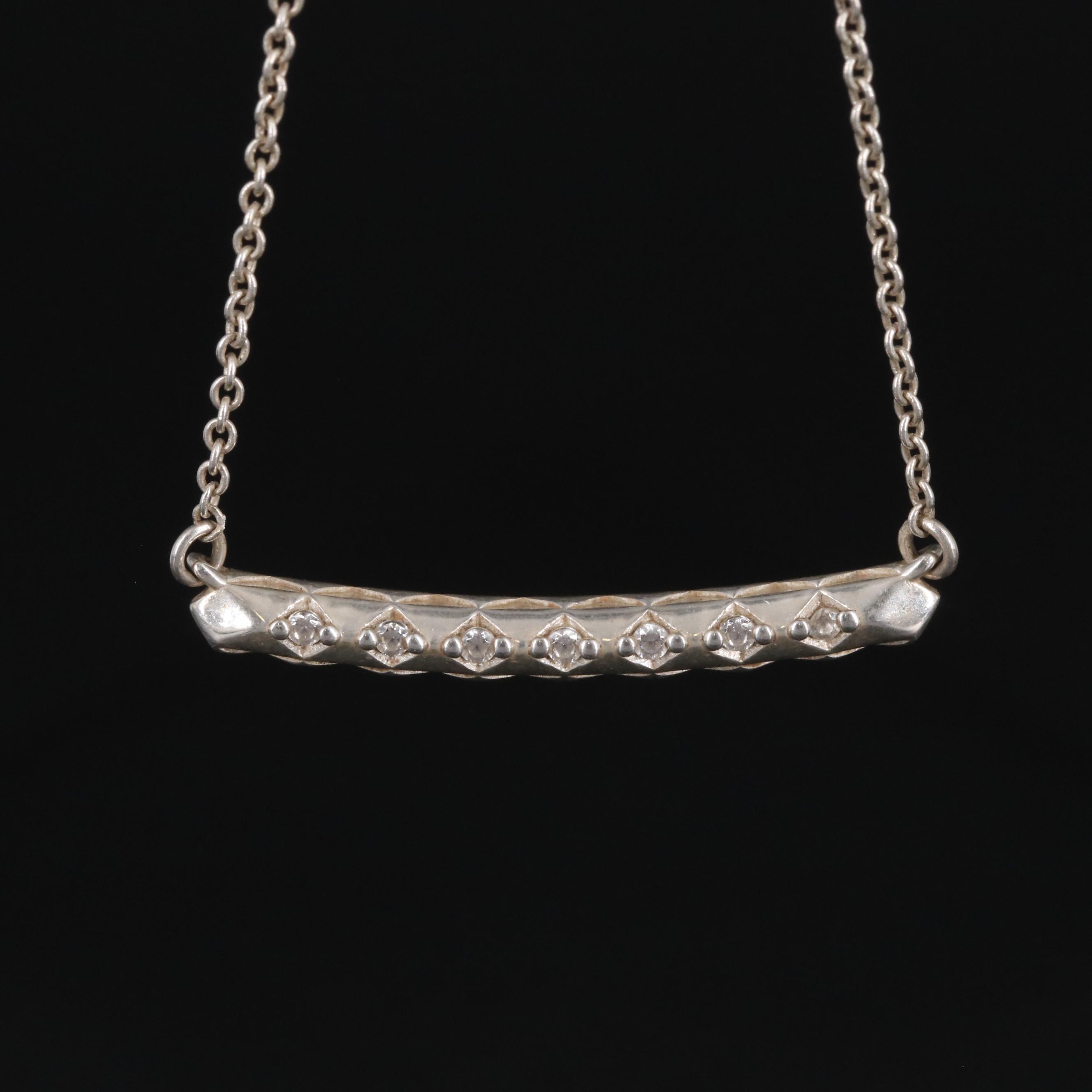 Sterling Cubic Zirconia Necklace