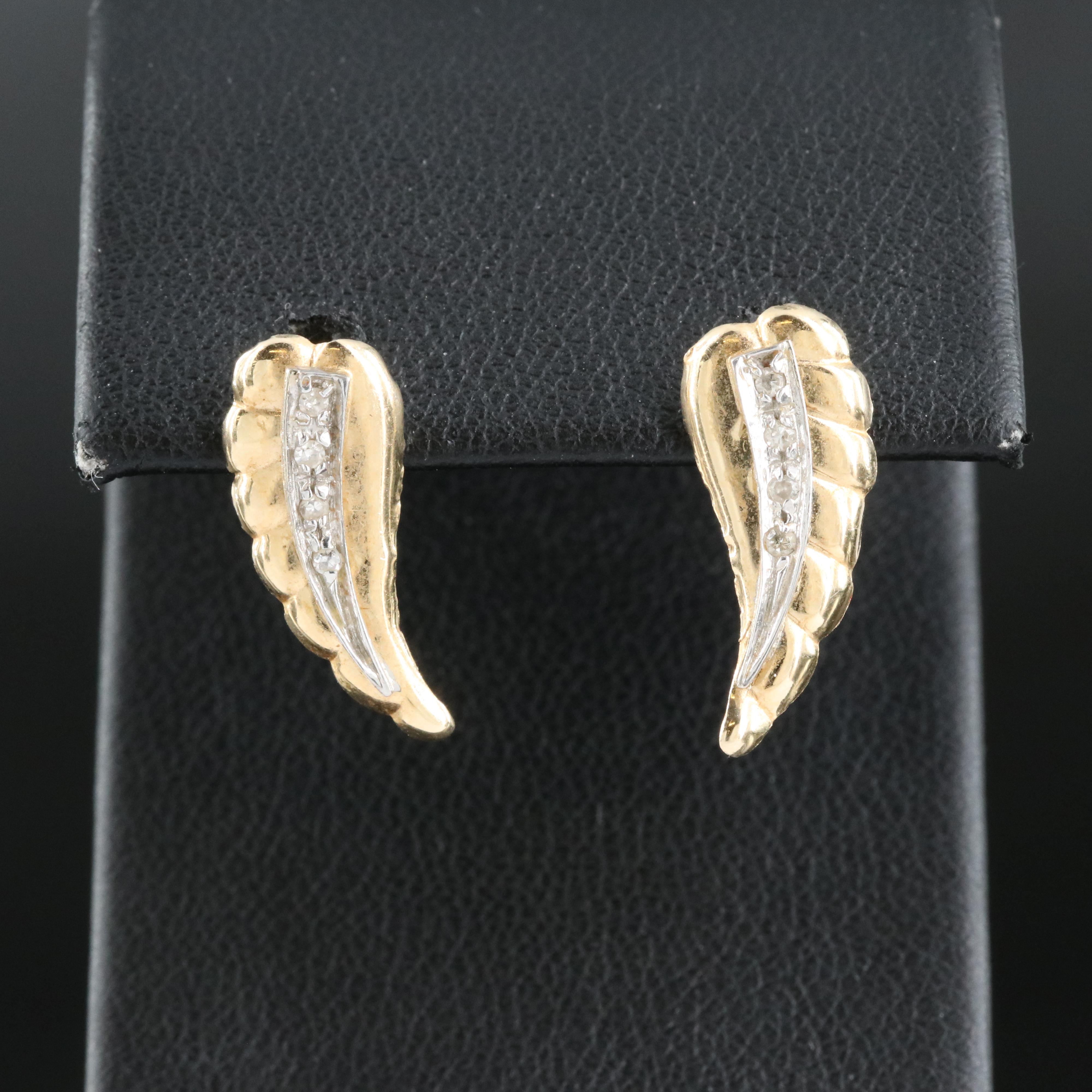 14K 0.06 CTW Diamond Earrings