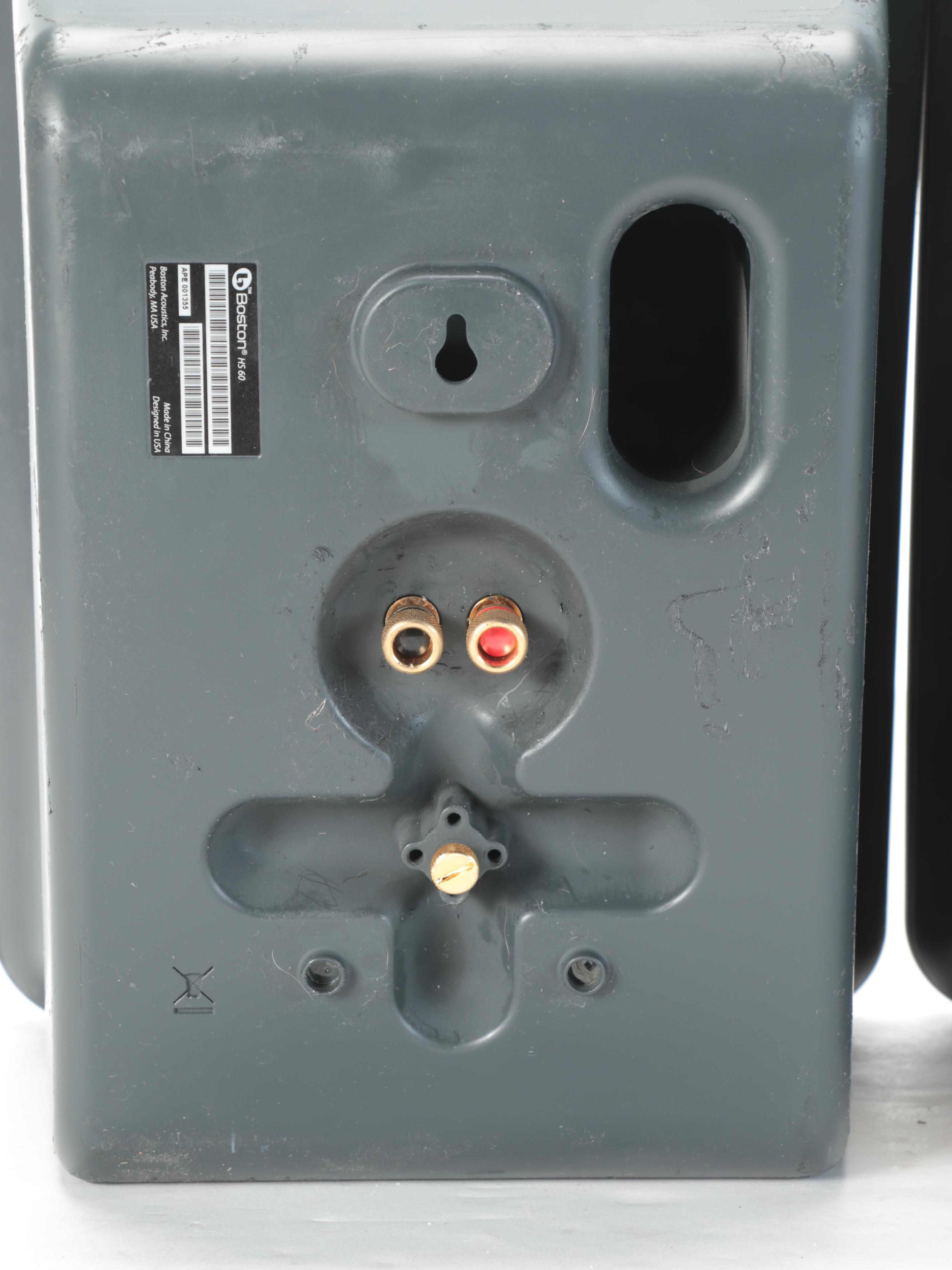 Polk Audio Subwoofer With Boston Acoustics HS60 Shelf Speakers