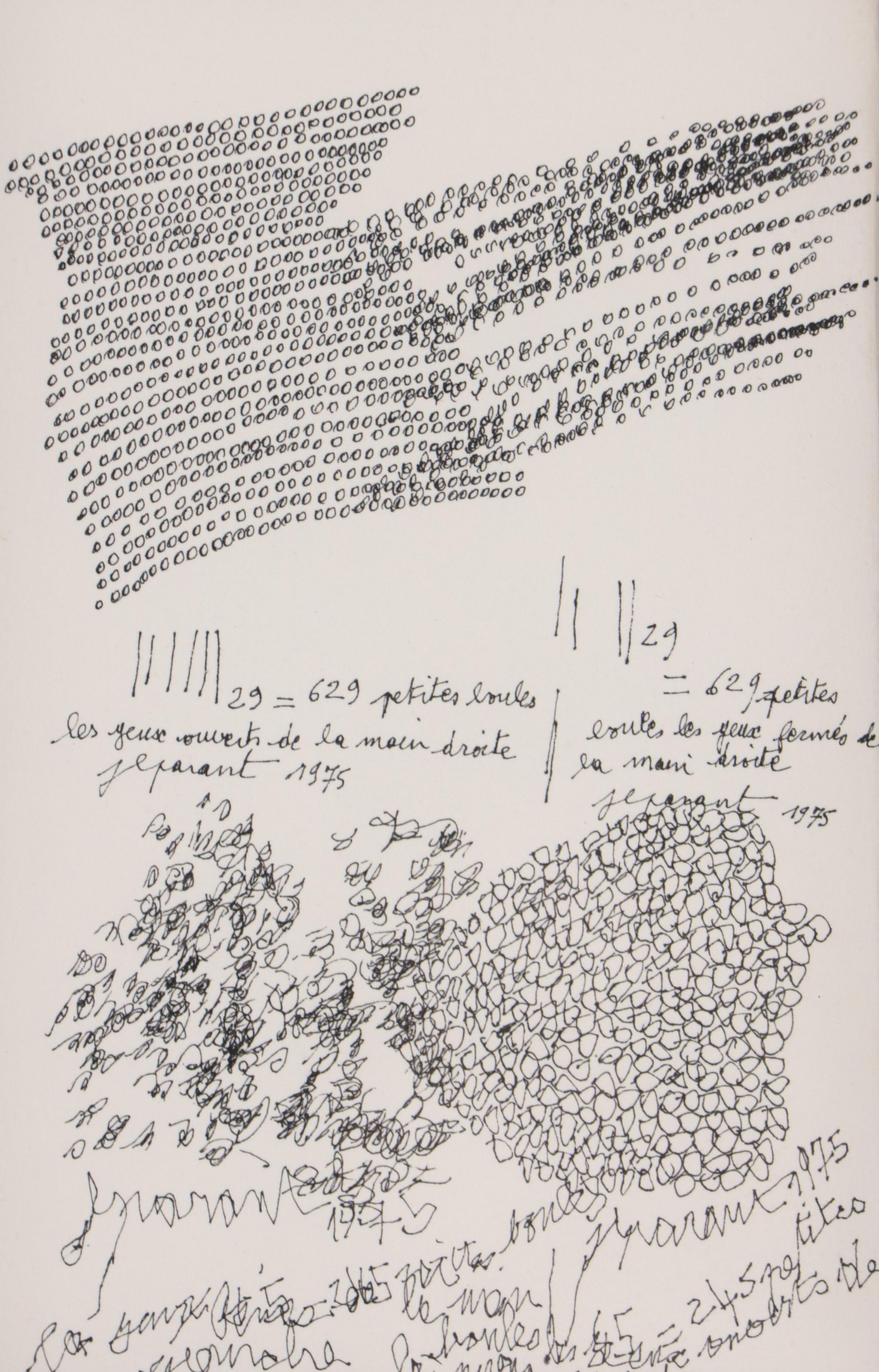 Jean-Luc Parant Ink Drawing, 1975