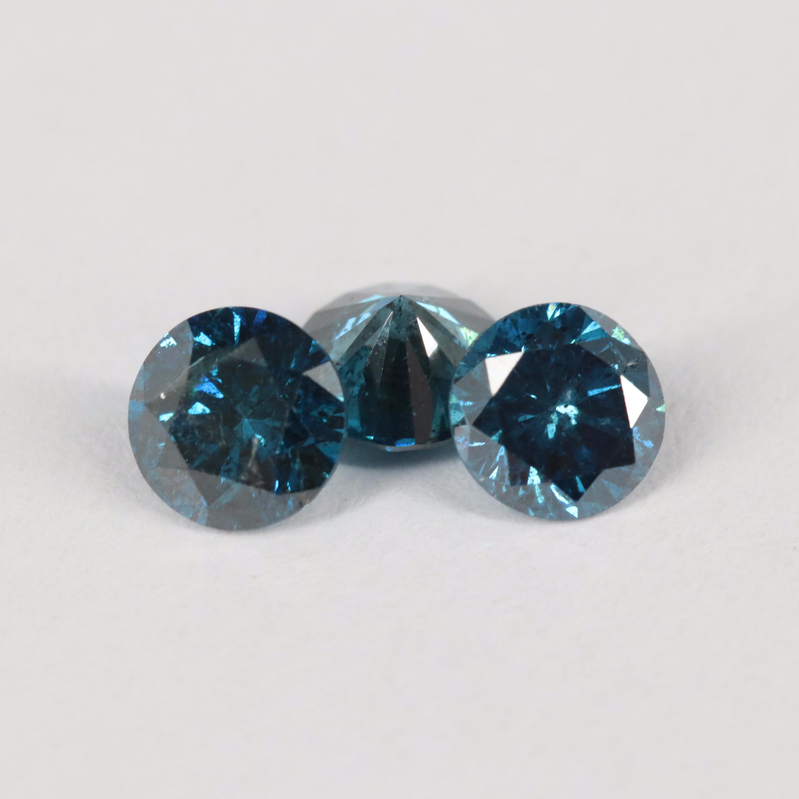 Loose 1.21 CTW Blue Diamond