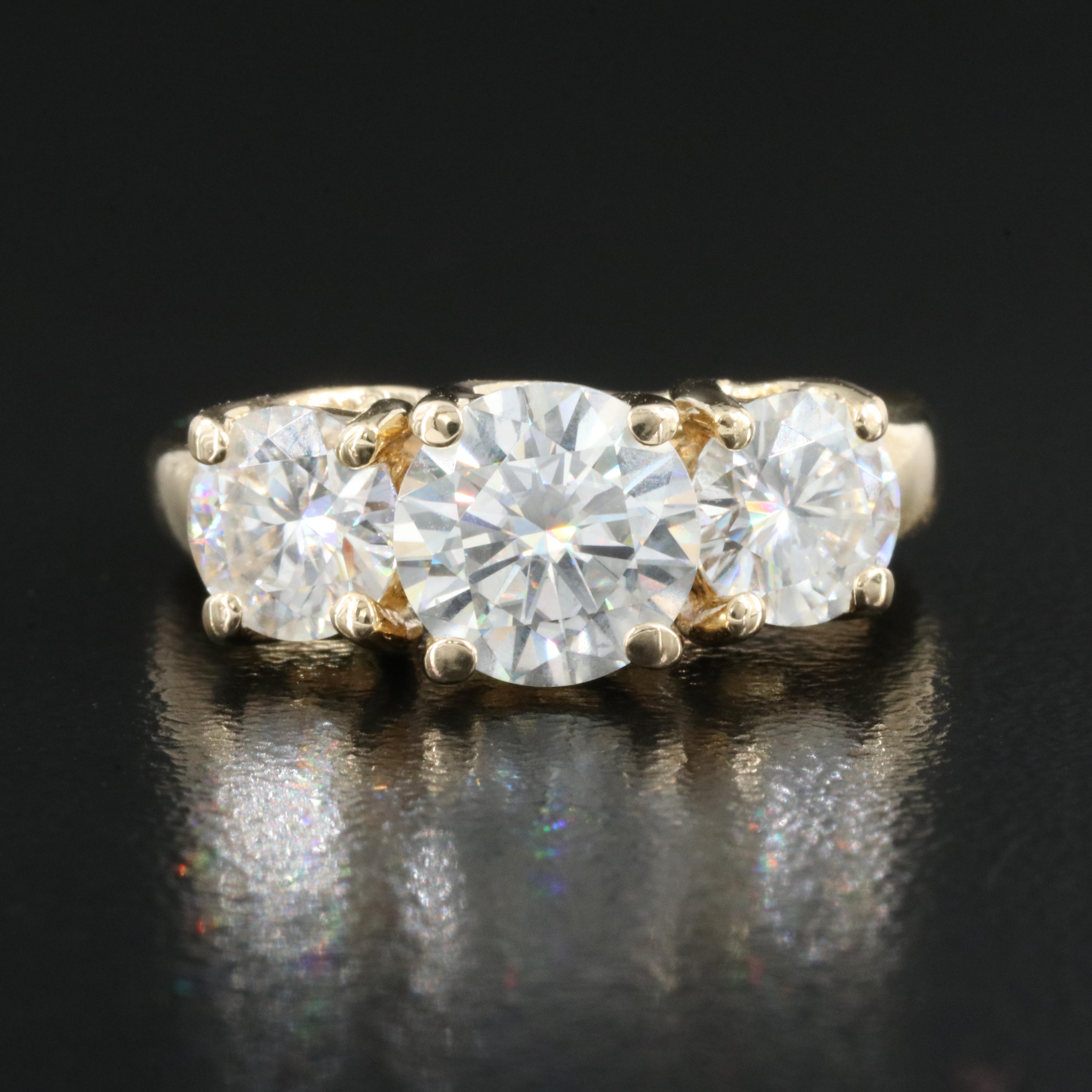 14K Moissanite Ring