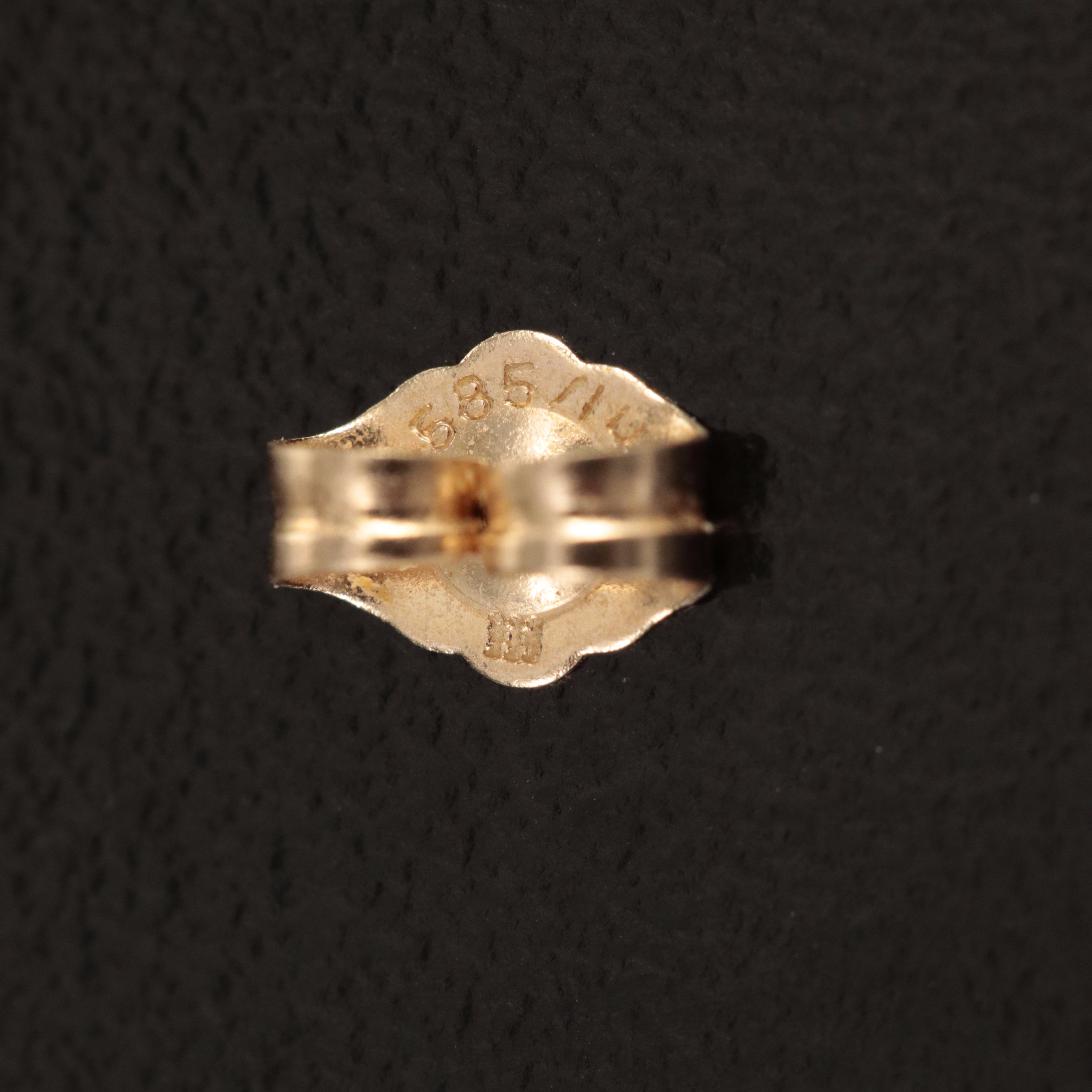 18K Oval Link Drop Earrings