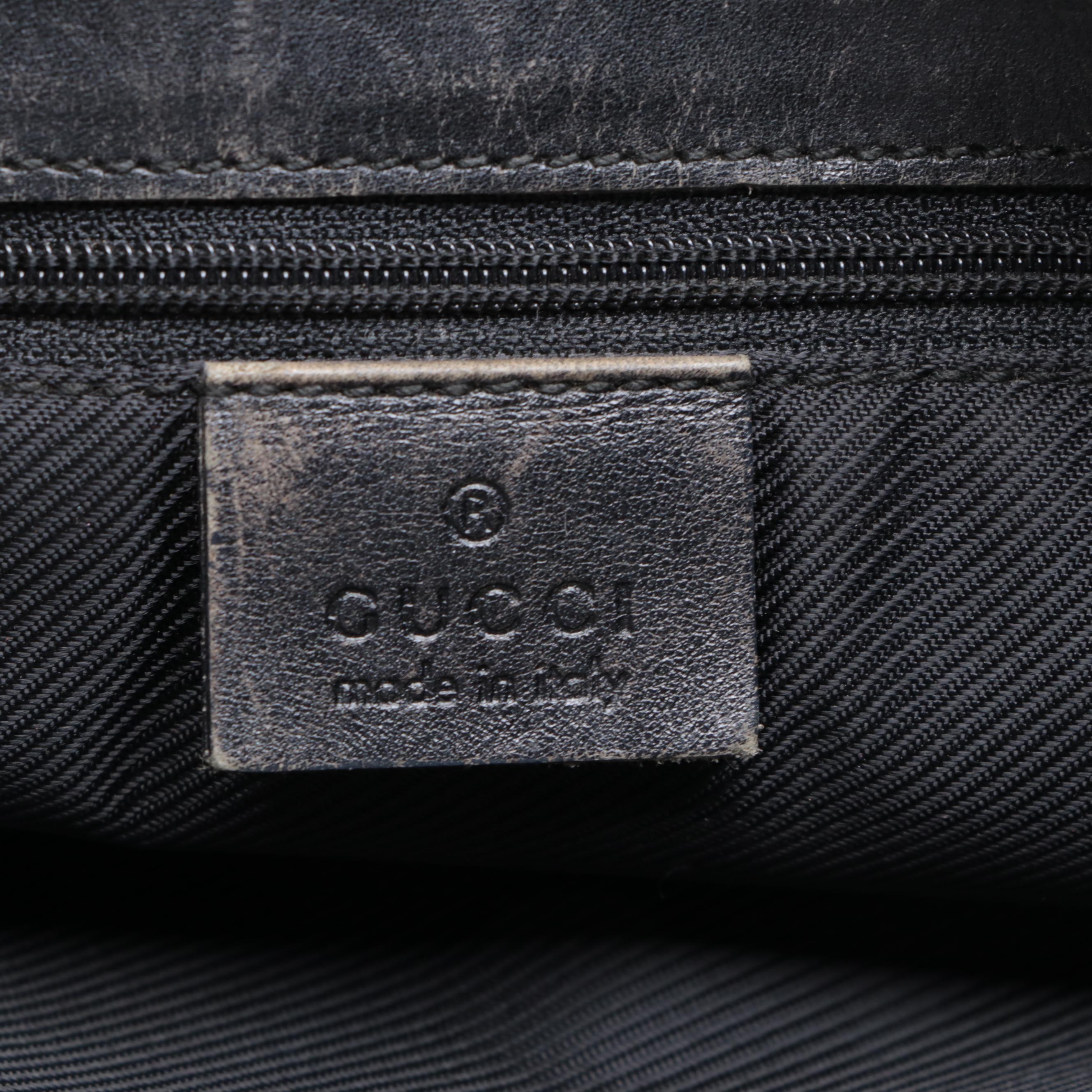 Gucci Small Tote Bag in GG Canvas and Leather