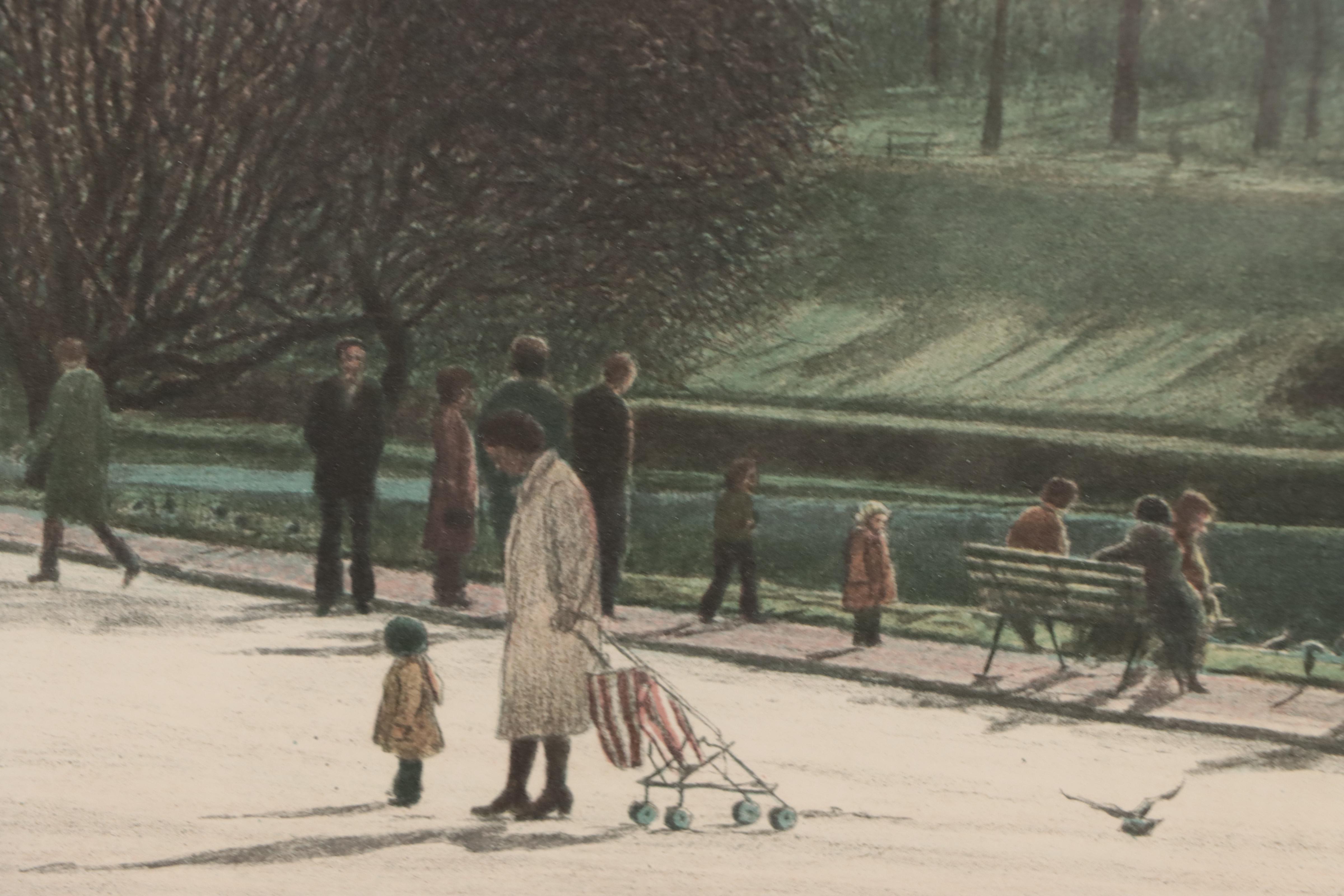 Harold Altman Lithograph "Parc Montsouris 1982 II"