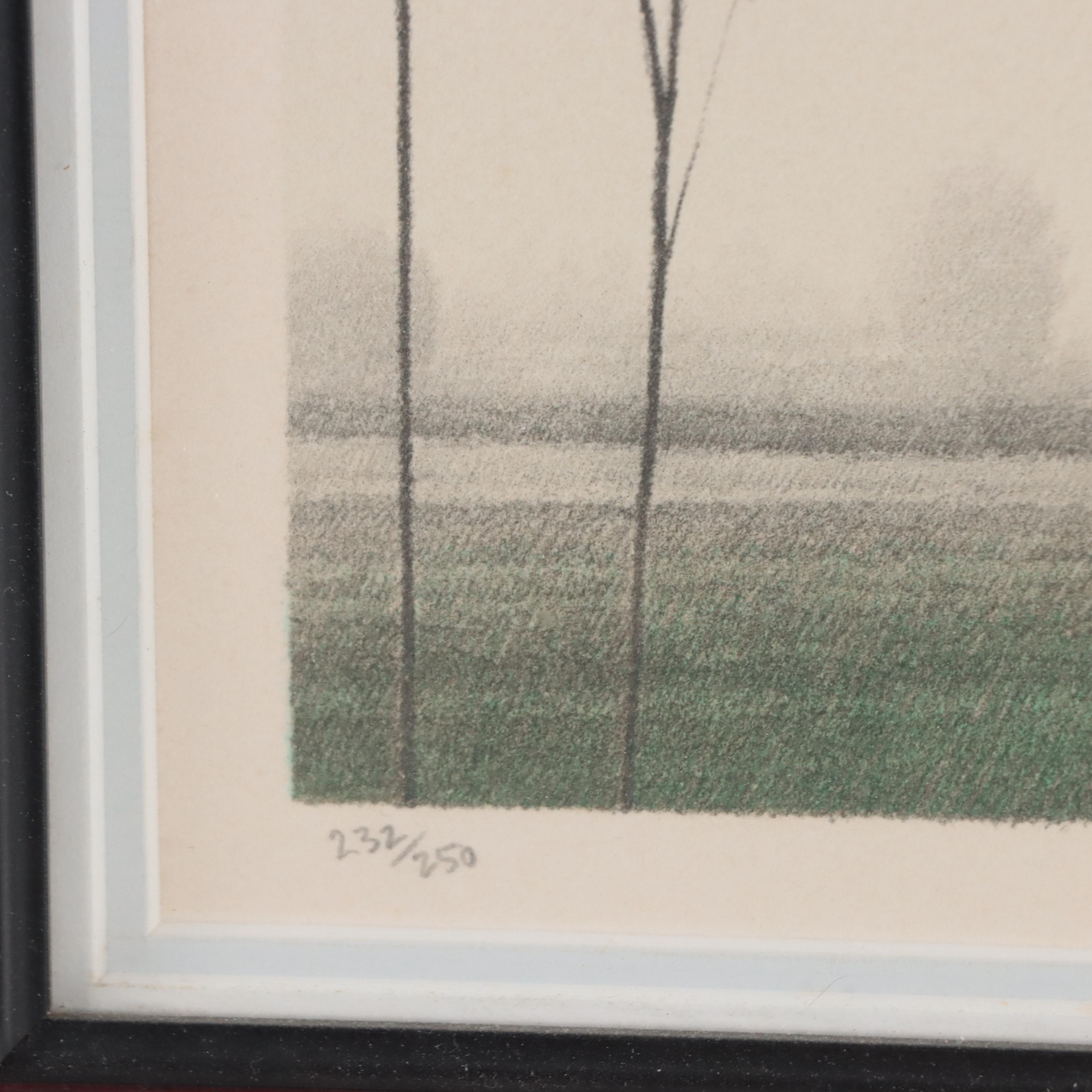 Robert Kipniss Lithograph "First Dusk of Summer"