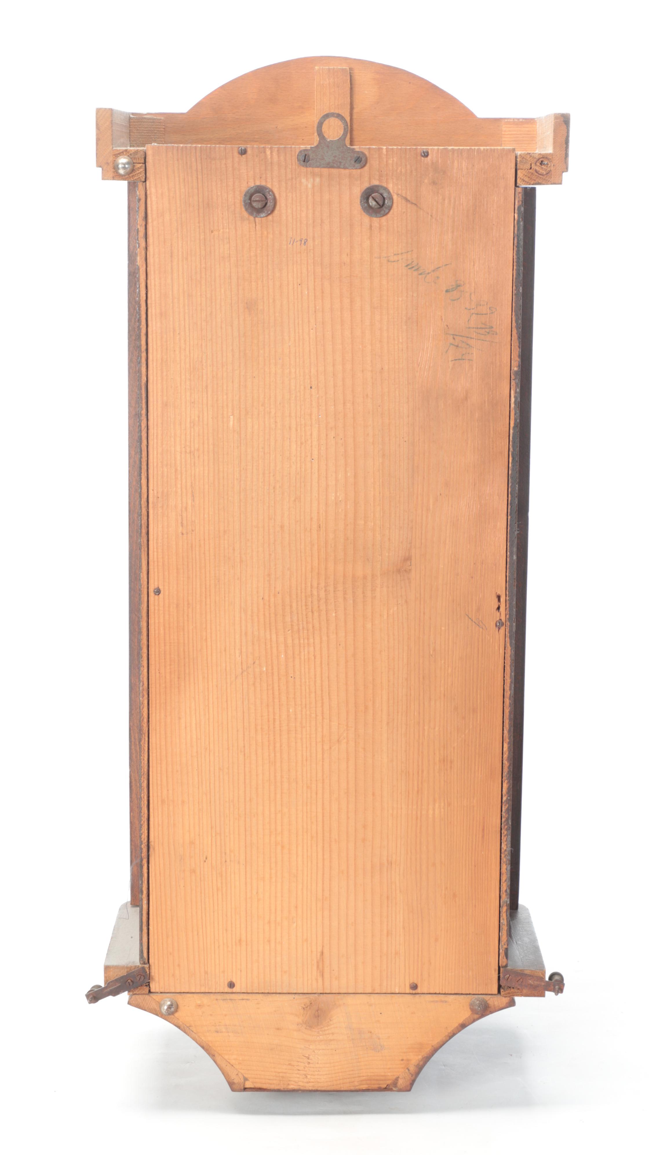 Art Deco Wood Cased Wall Clock, Early to Mid 20th Century