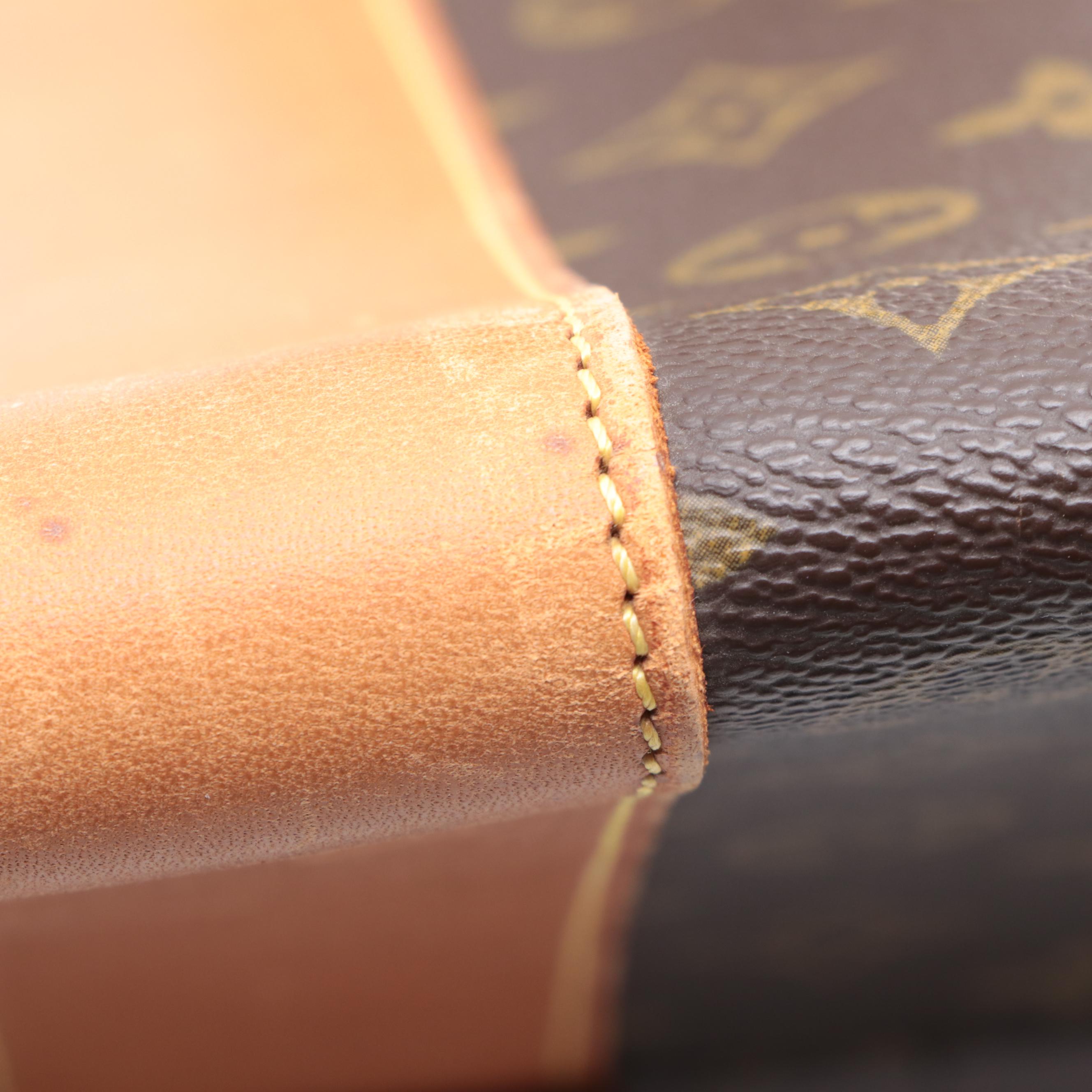 Louis Vuitton Lena Portfolio Clutch in Monogram Canvas and Vachetta Leather