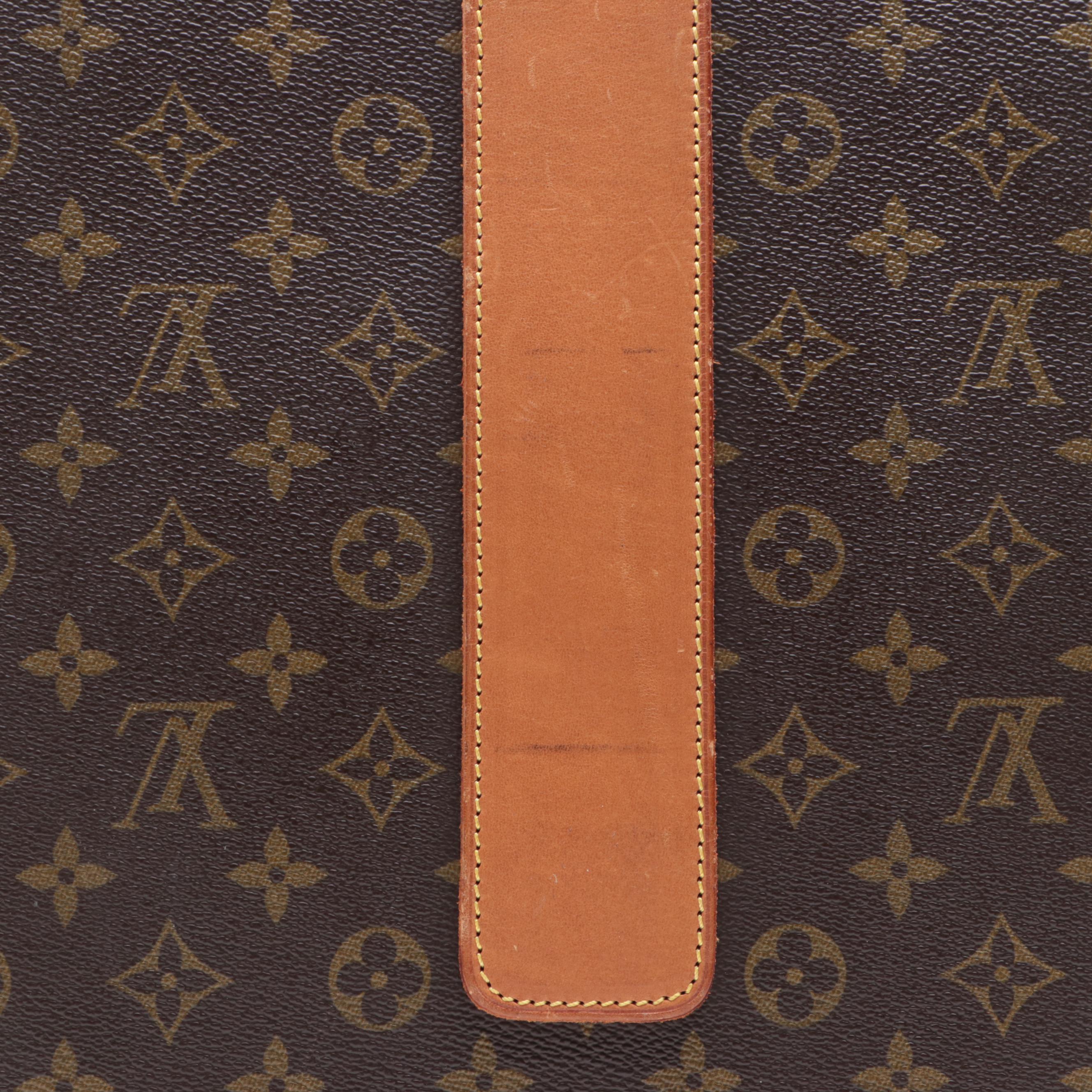 Louis Vuitton Lena Portfolio Clutch in Monogram Canvas and Vachetta Leather