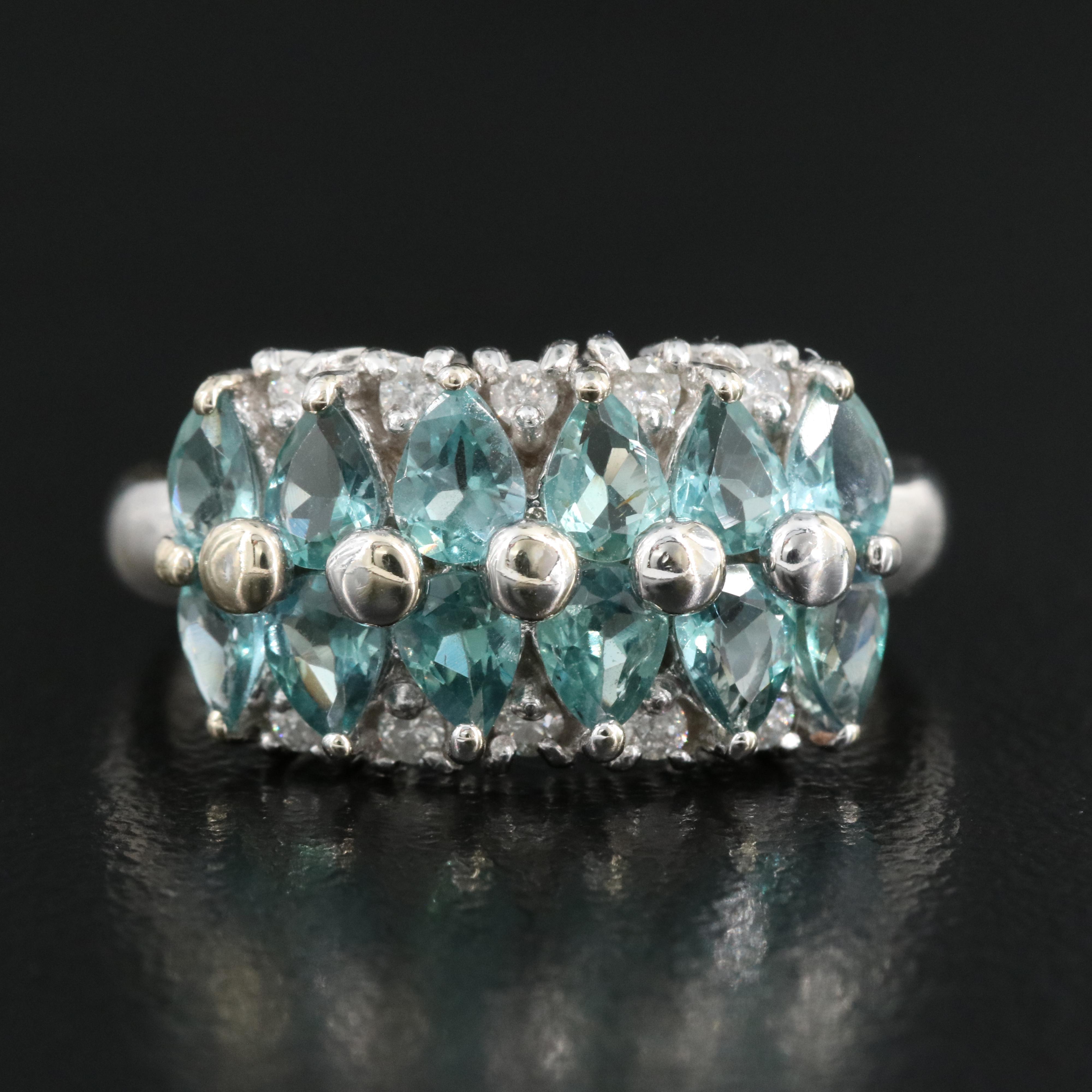 14K Alexandrite and Diamond Ring