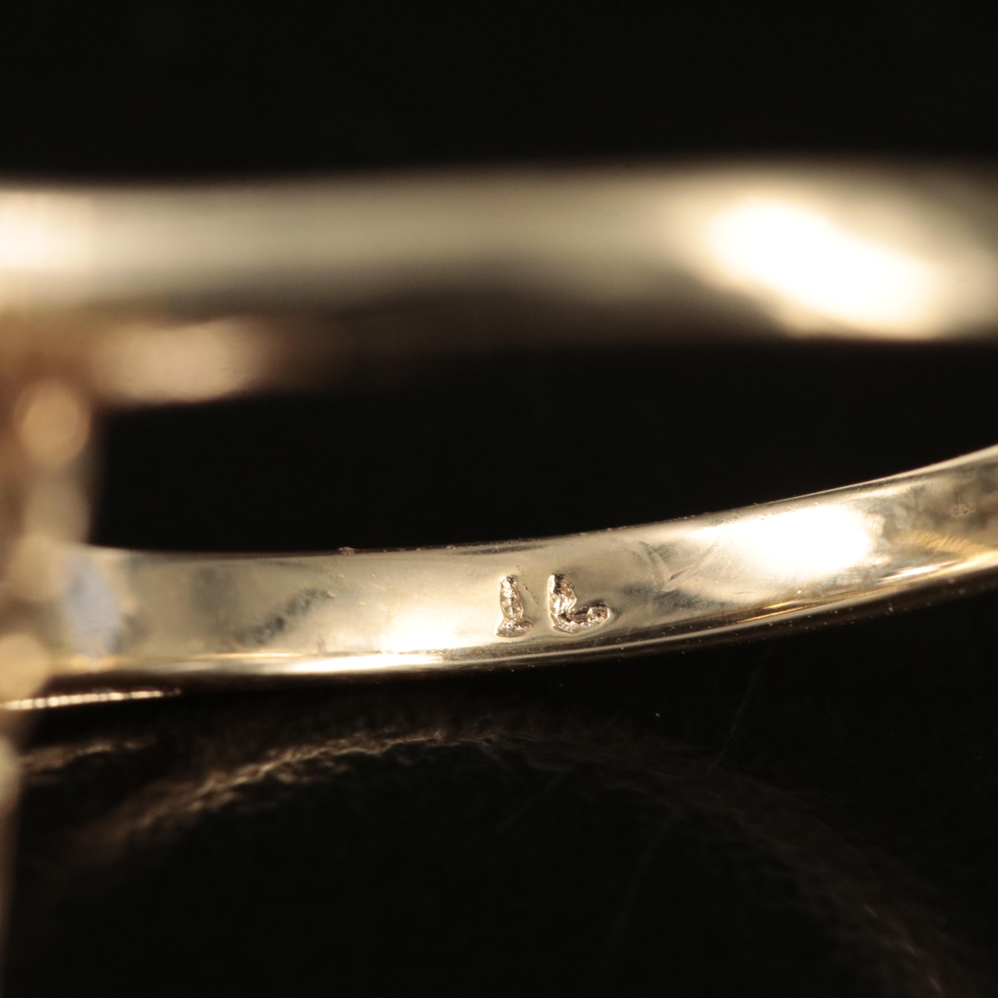 10K Sapphire and Diamond Ring