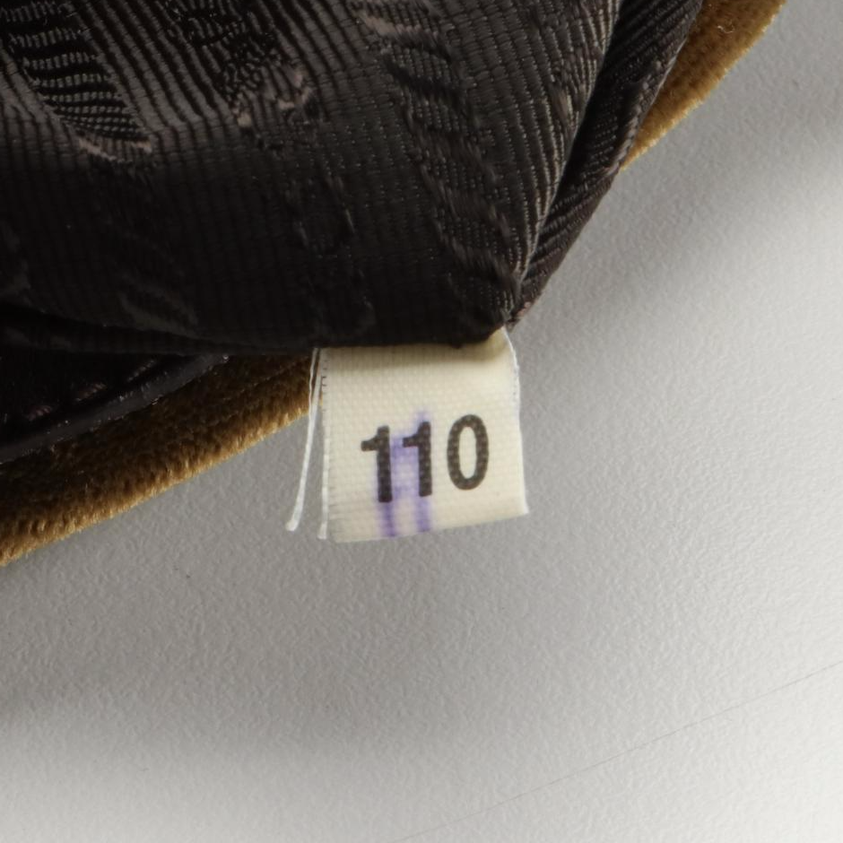 Prada Mini Embroidered Tote in Velvet with Leather Trim