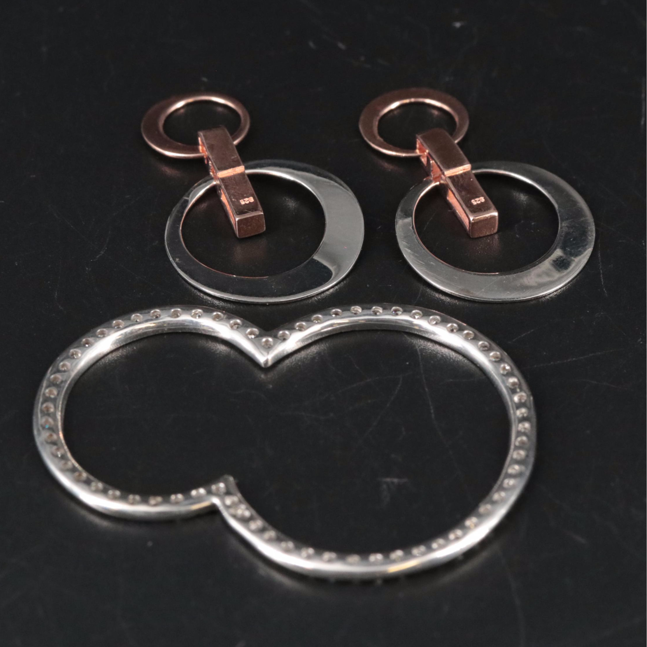 Sterling Cubic Zirconia Pendants