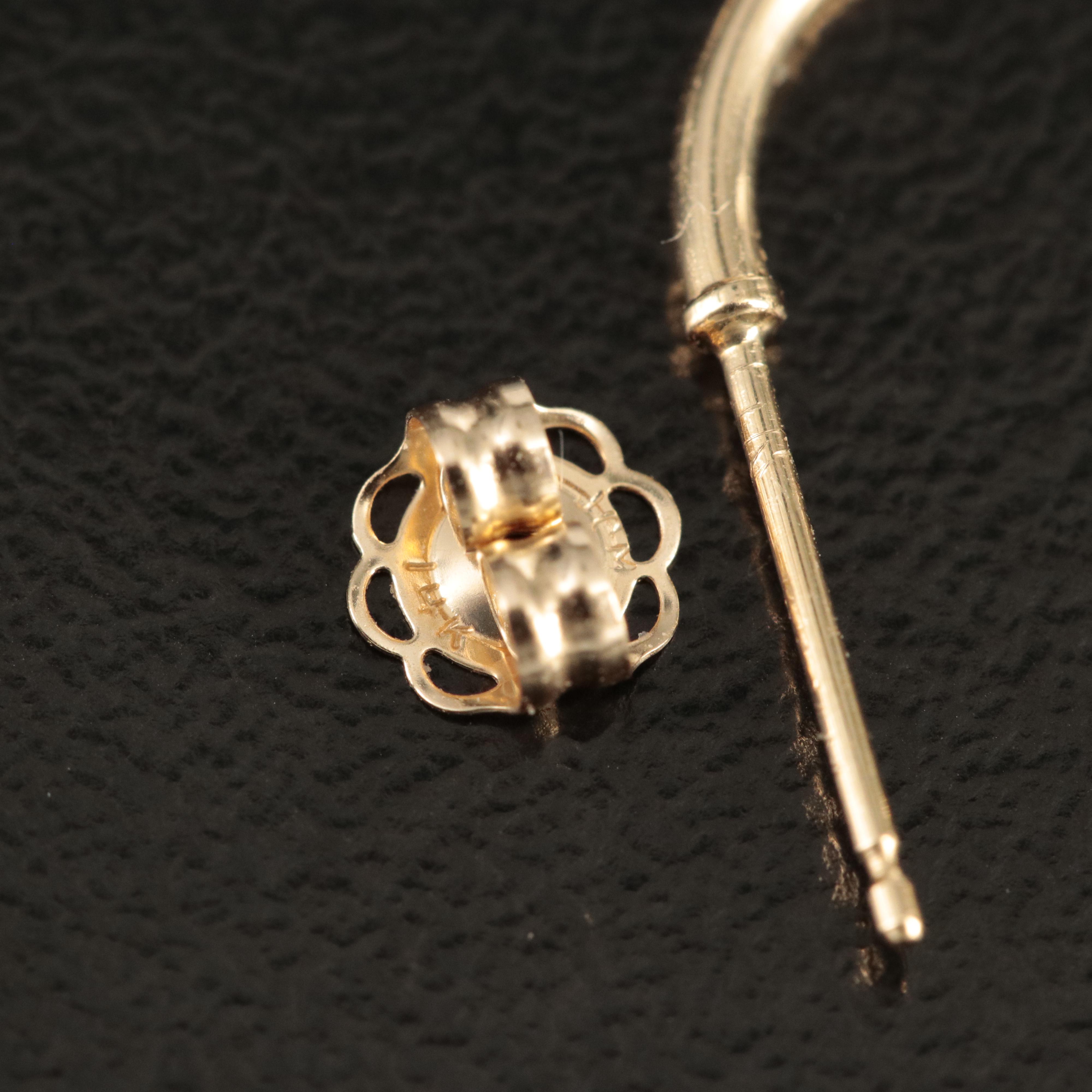 14K Concentric Circle Earrings