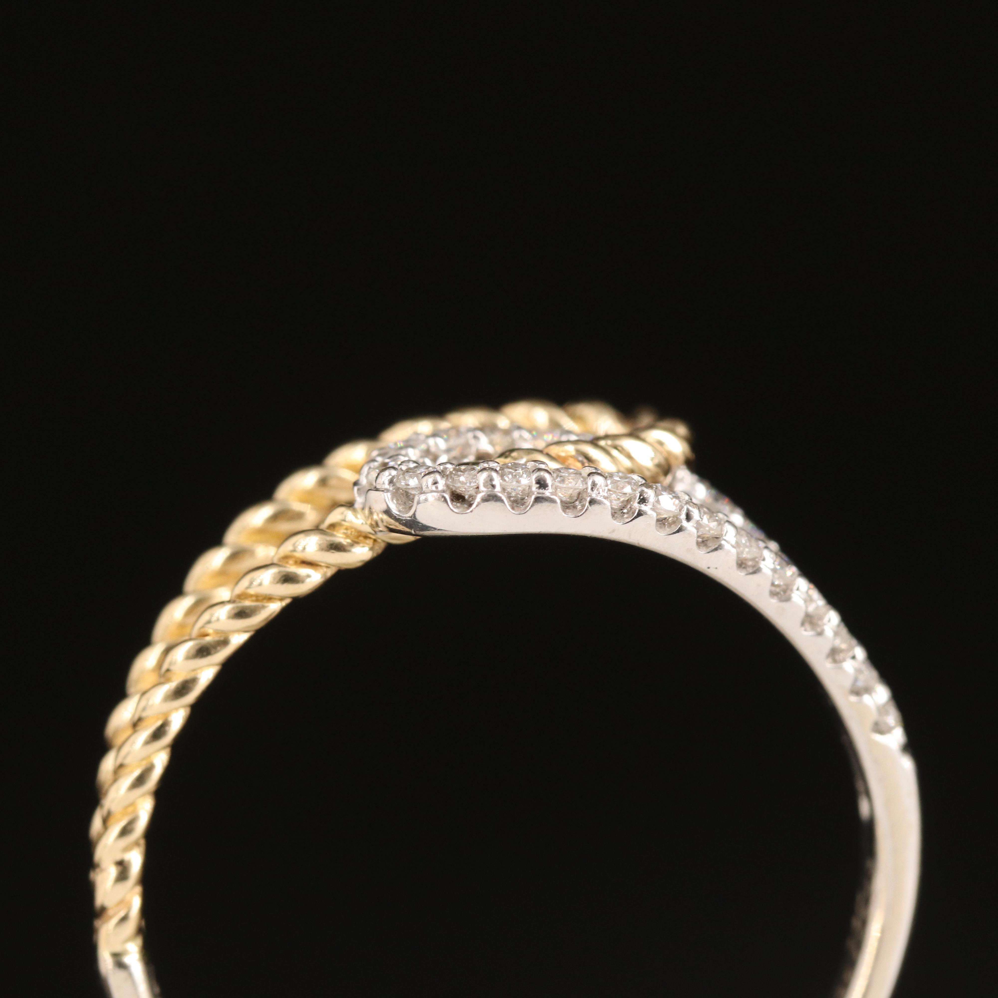 Gabriel & Co. 14K Two-Tone Gold 0.26 CTW Diamond Ring