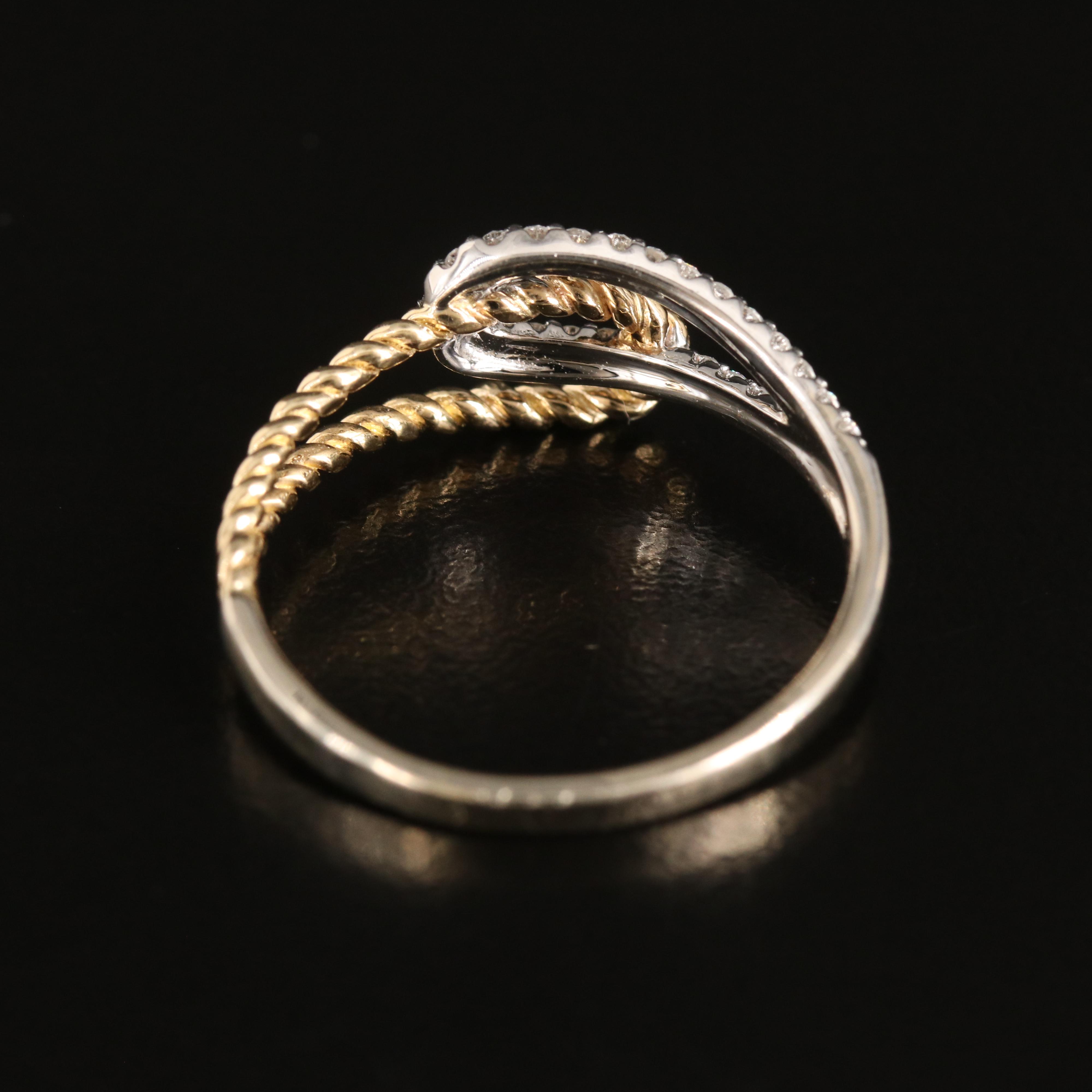 Gabriel & Co. 14K Two-Tone Gold 0.26 CTW Diamond Ring