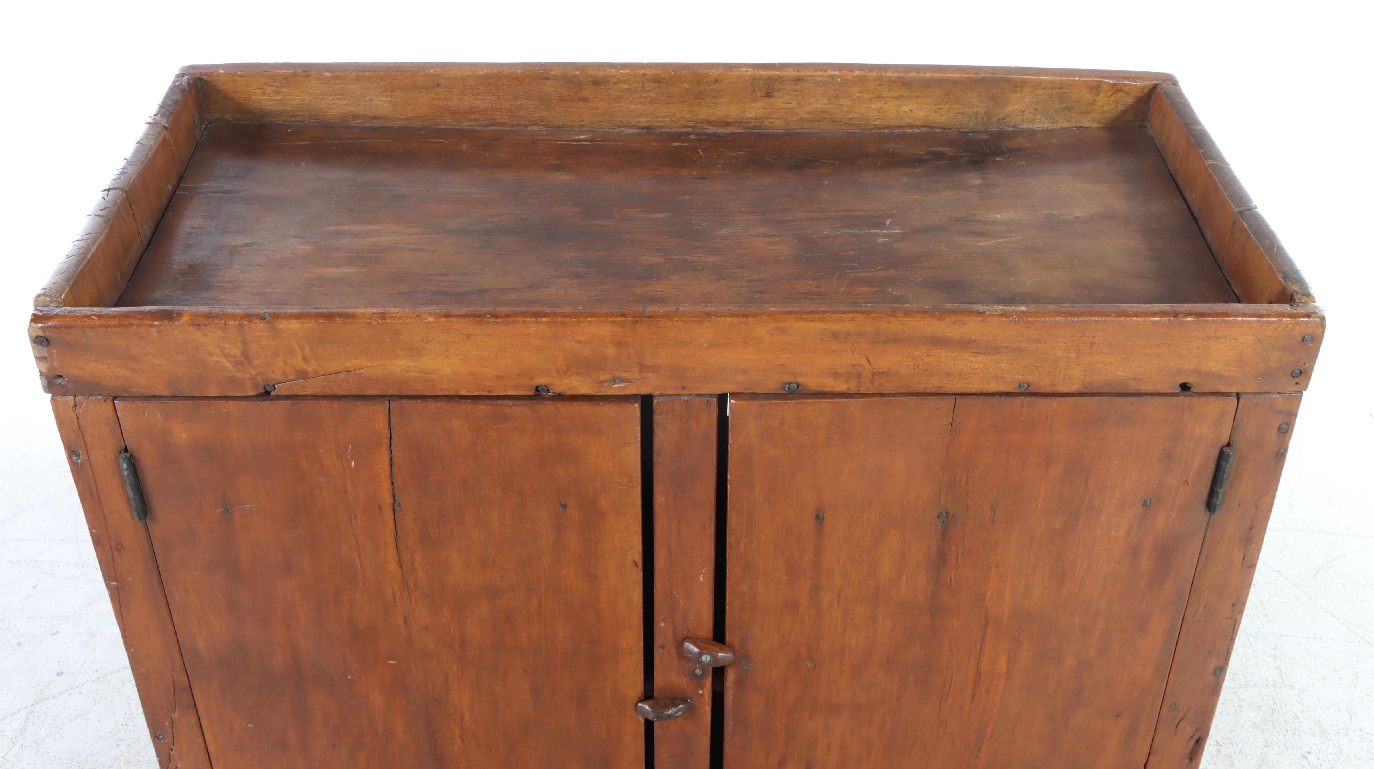 American Primitive Poplar Dry Sink, 19th Century