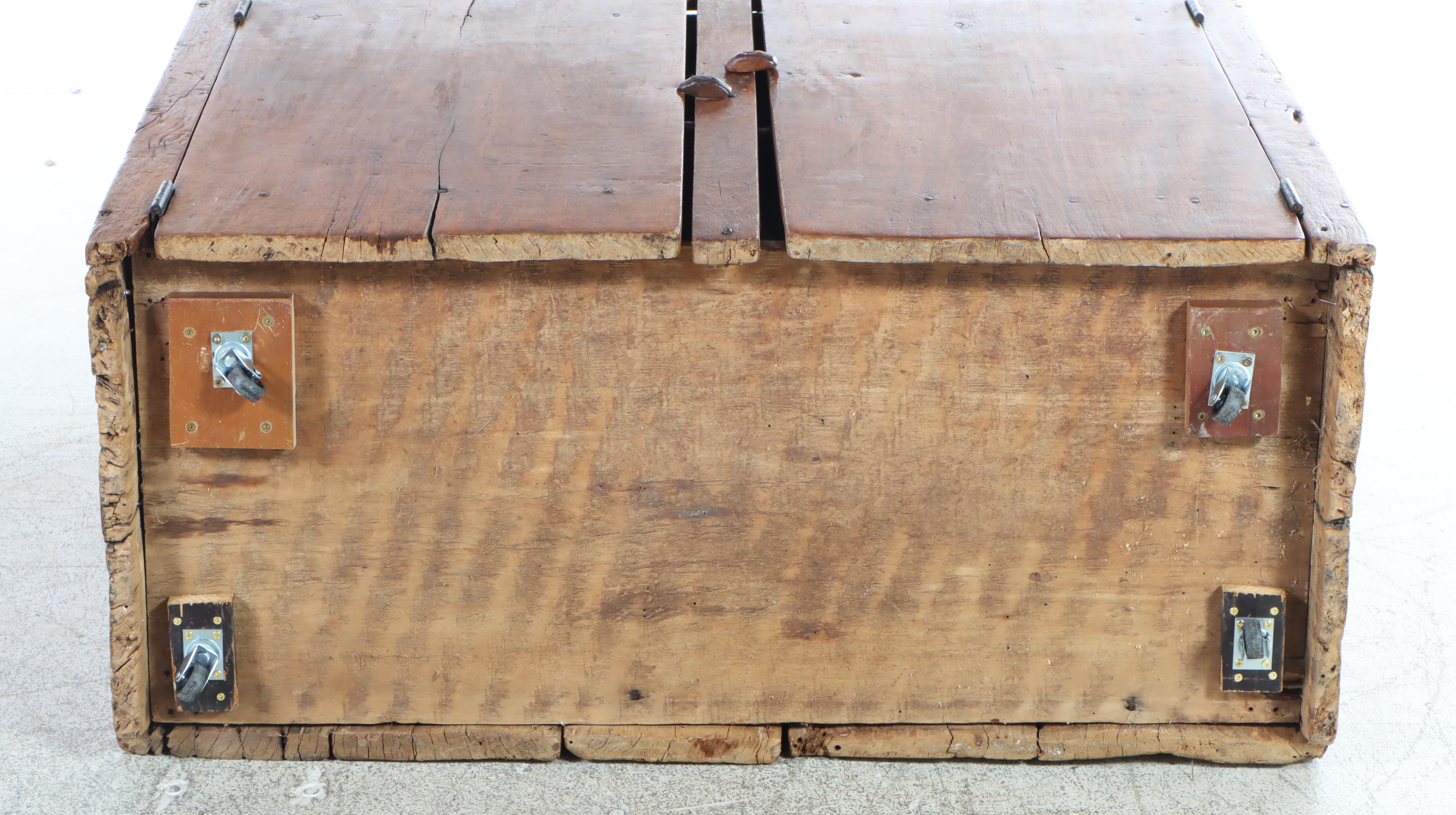 American Primitive Poplar Dry Sink, 19th Century