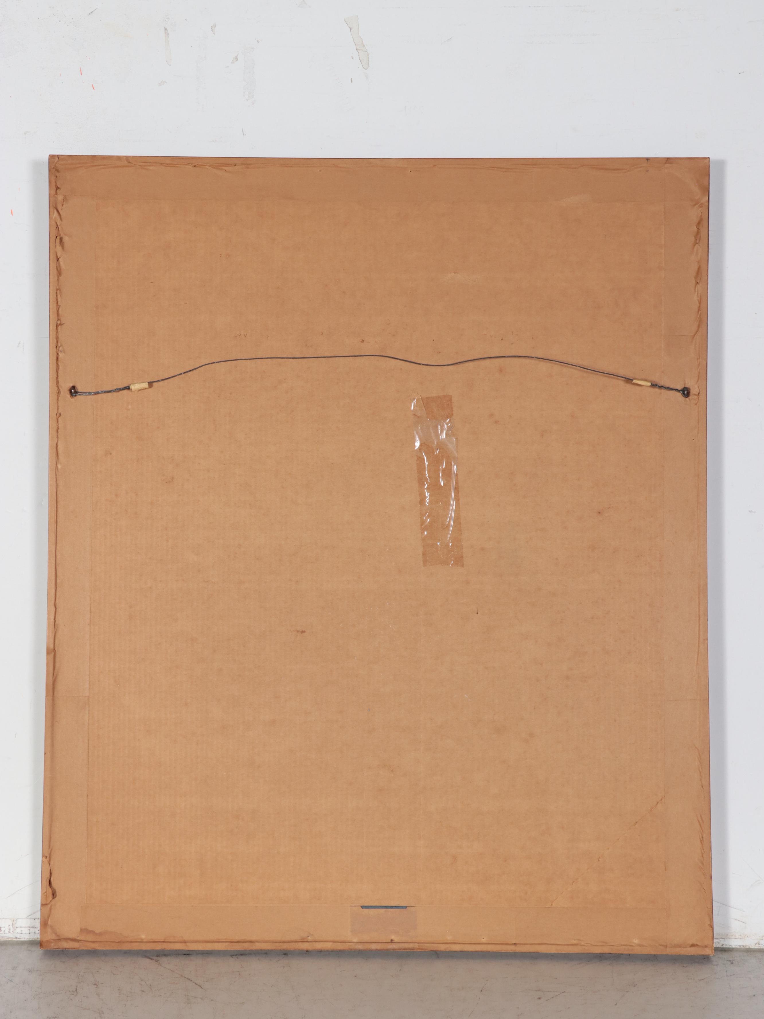 Kurt Larisch Op Art Acrylic Painting, 1975