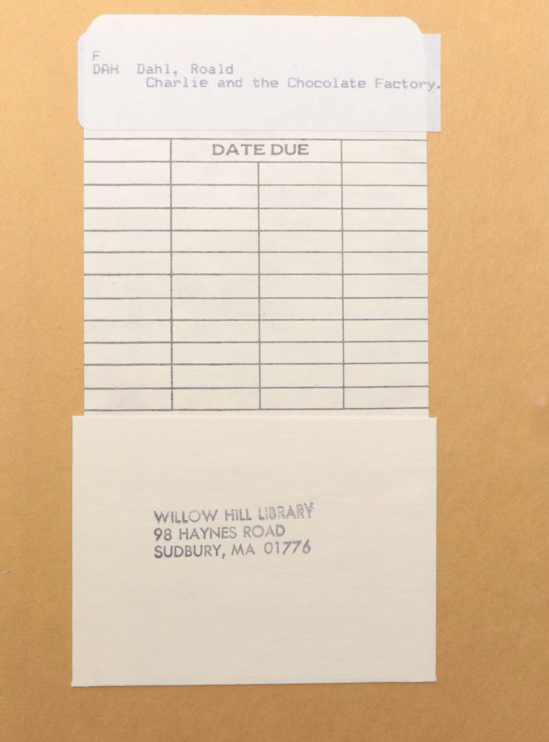 Early Printing "Charlie and the Chocolate Factory" by Roald Dahl, 1964