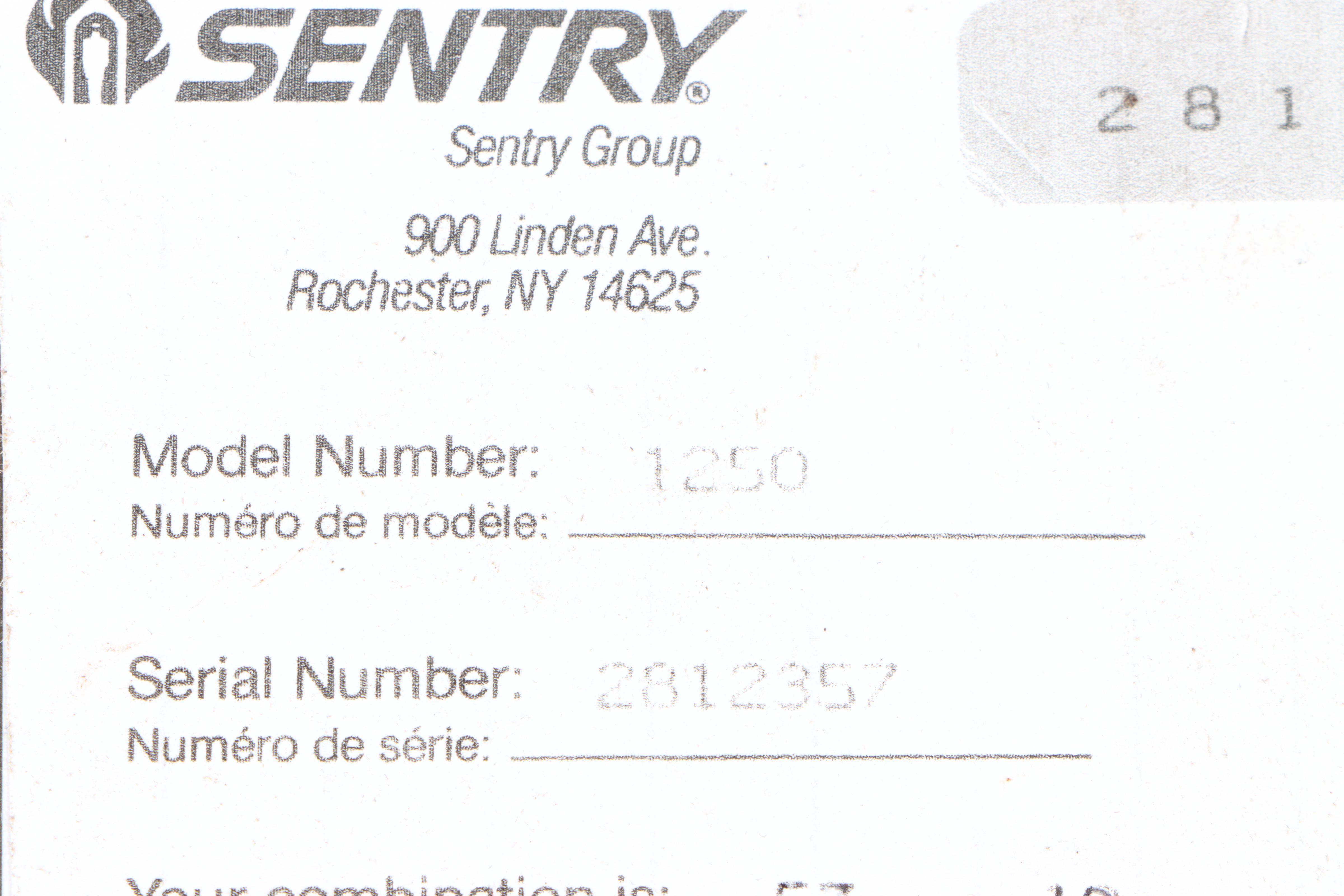 Sentry Fire-Safe Model 1250 Home/Office Safe