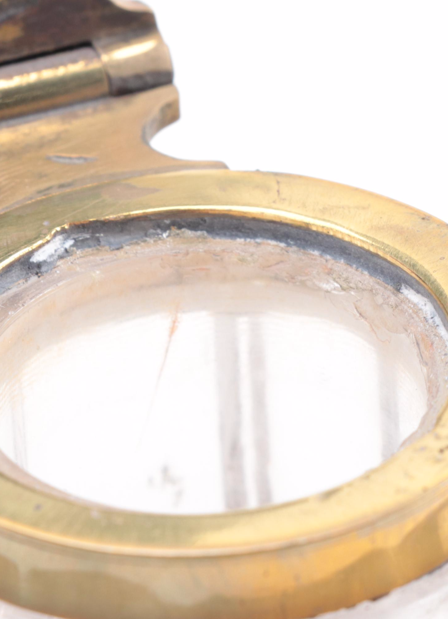 English Victorian Cherry Tambour Front Stationary Box with Inkwells, ca. 1890