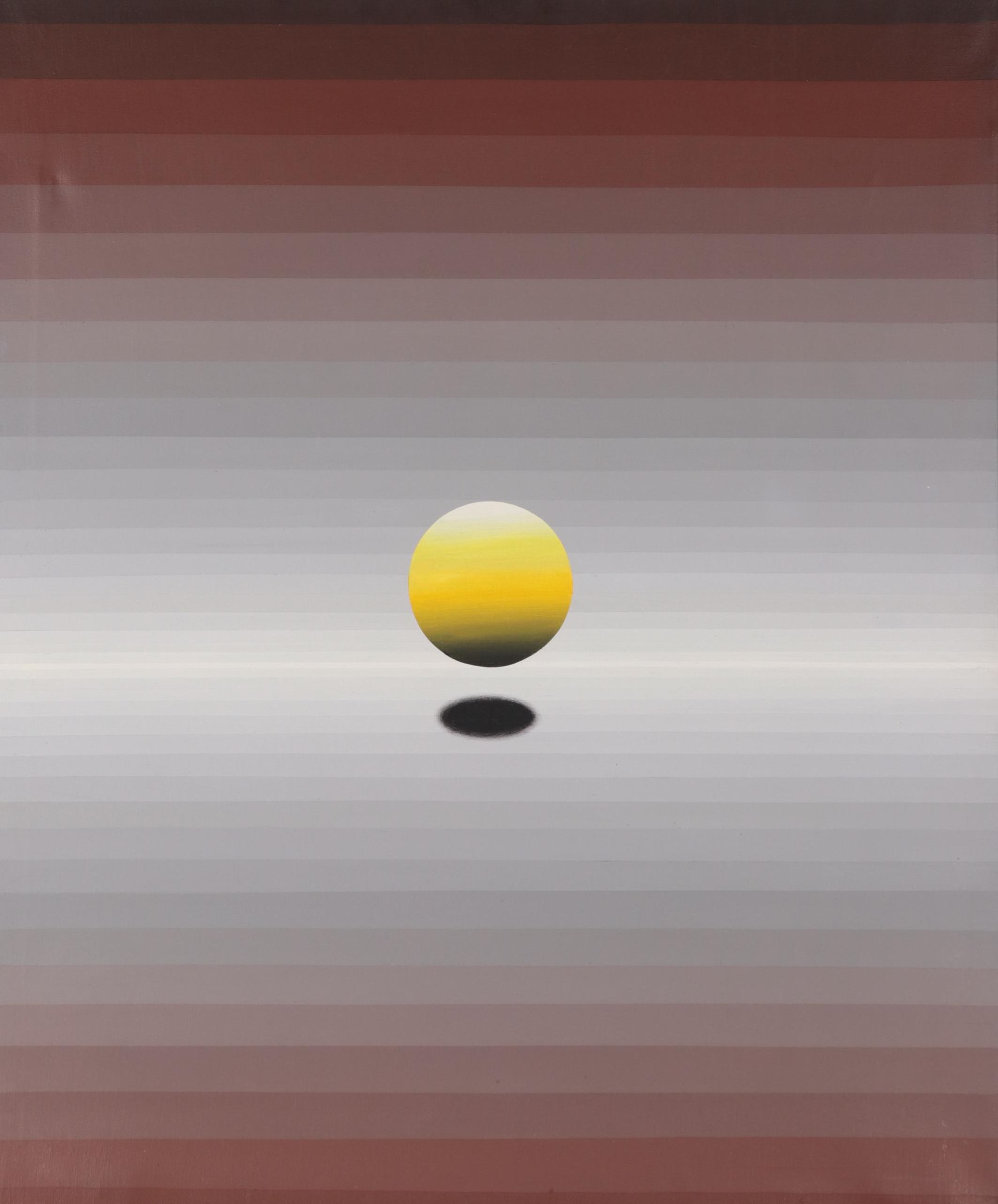 Kurt Larisch Op Art Acrylic Painting, 1975