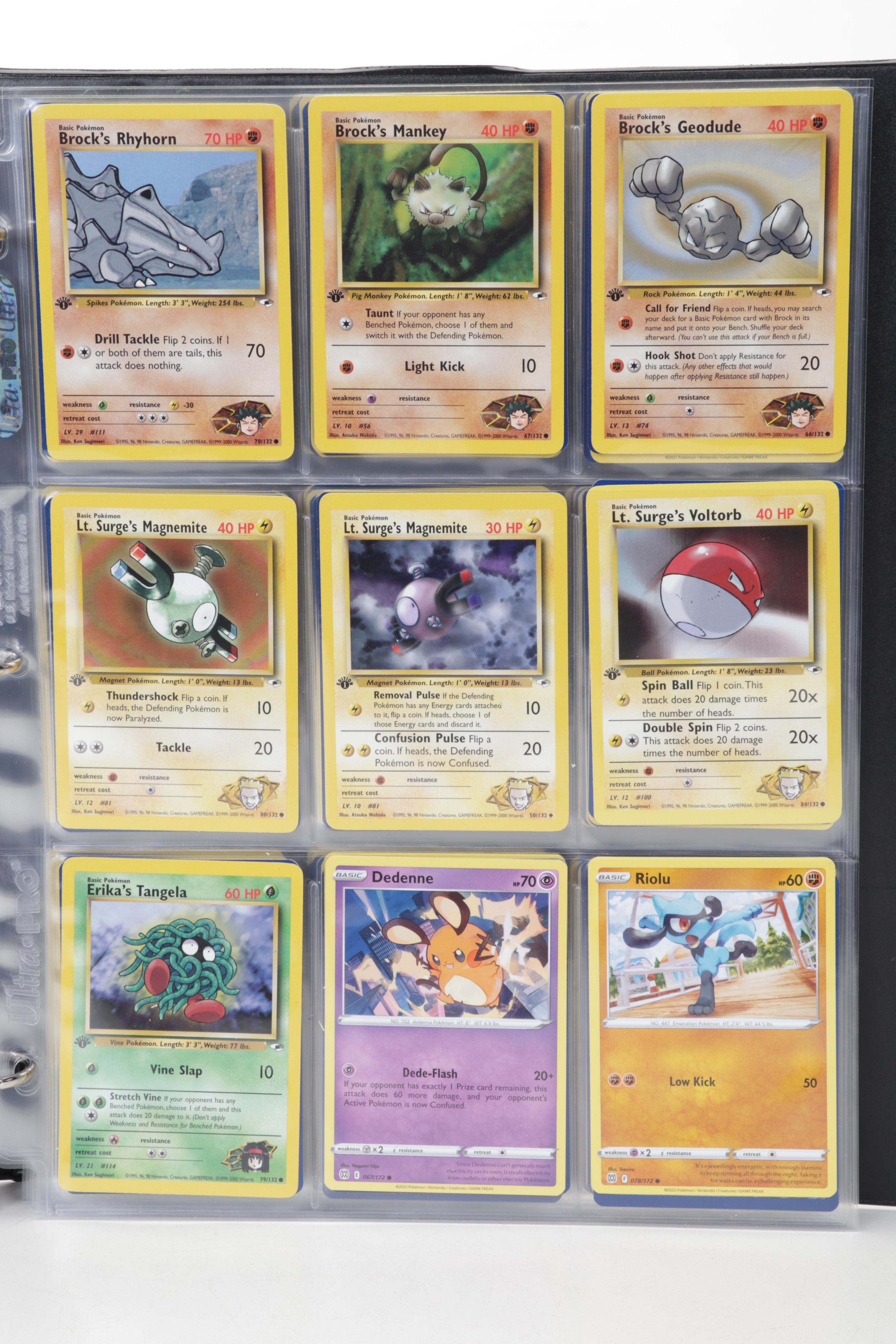 Pokémon Trading Cards Including First Edition Brock's Rhyhorn, 1999-2022