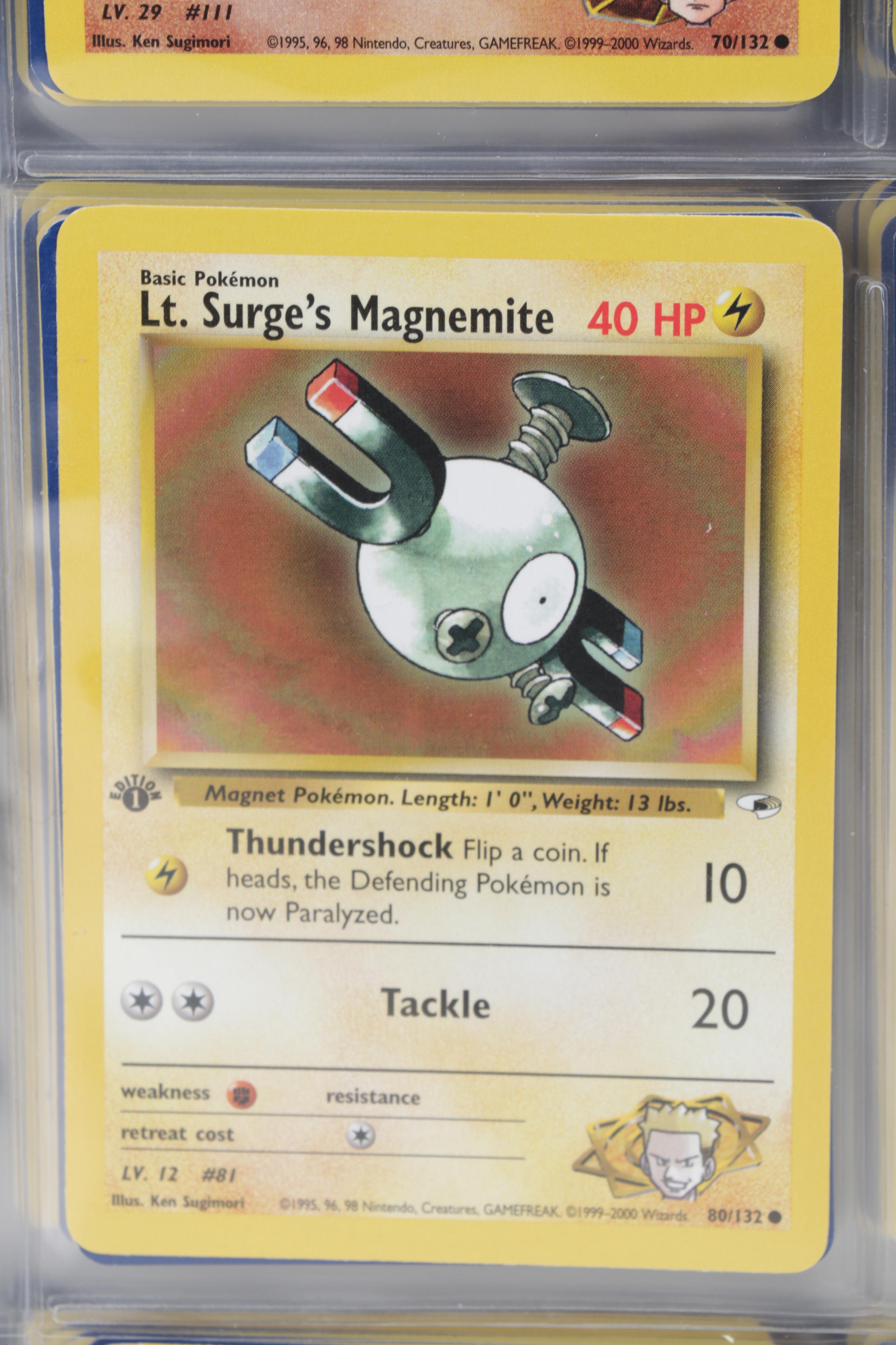 Pokémon Trading Cards Including First Edition Brock's Rhyhorn, 1999-2022