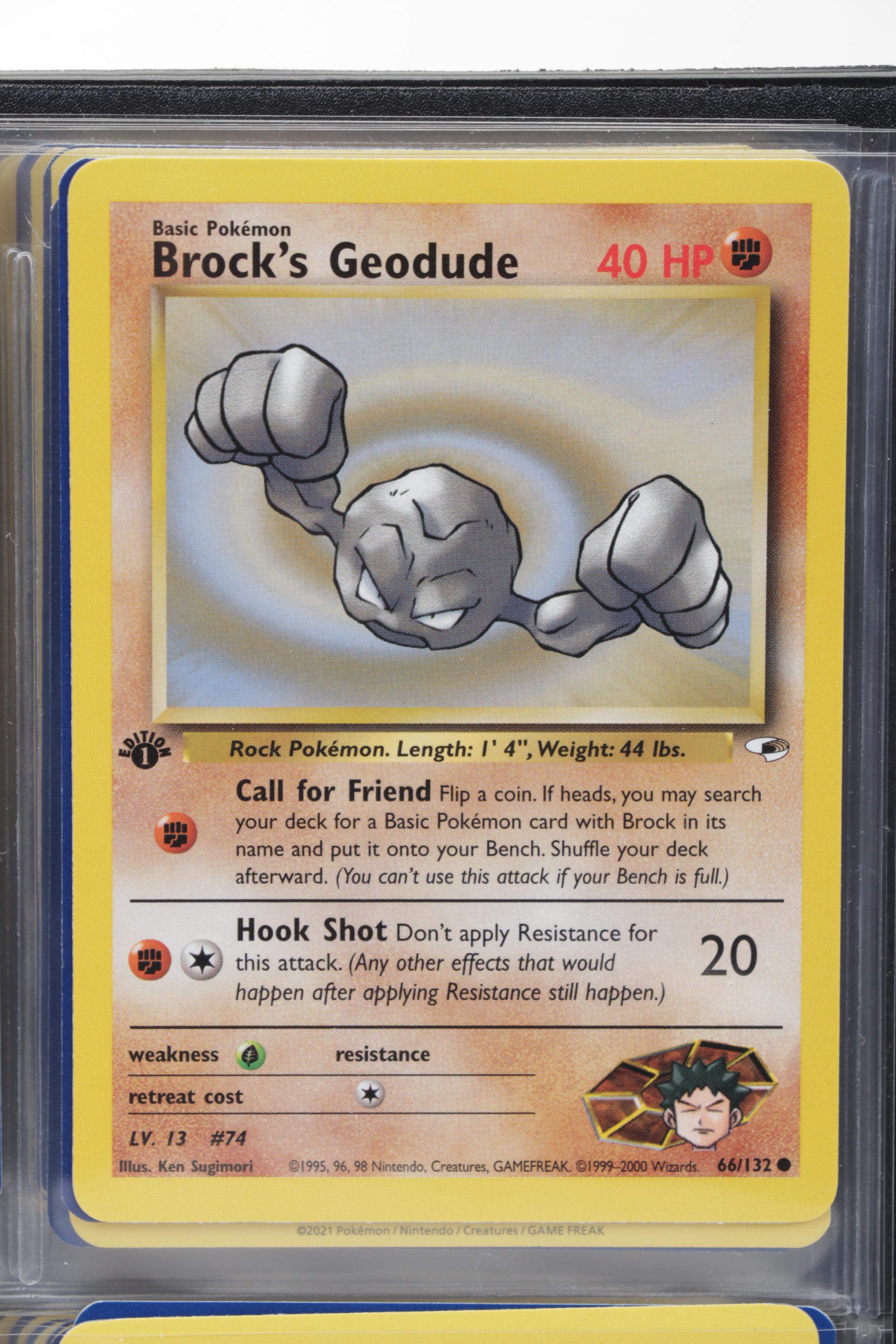 Pokémon Trading Cards Including First Edition Brock's Rhyhorn, 1999-2022