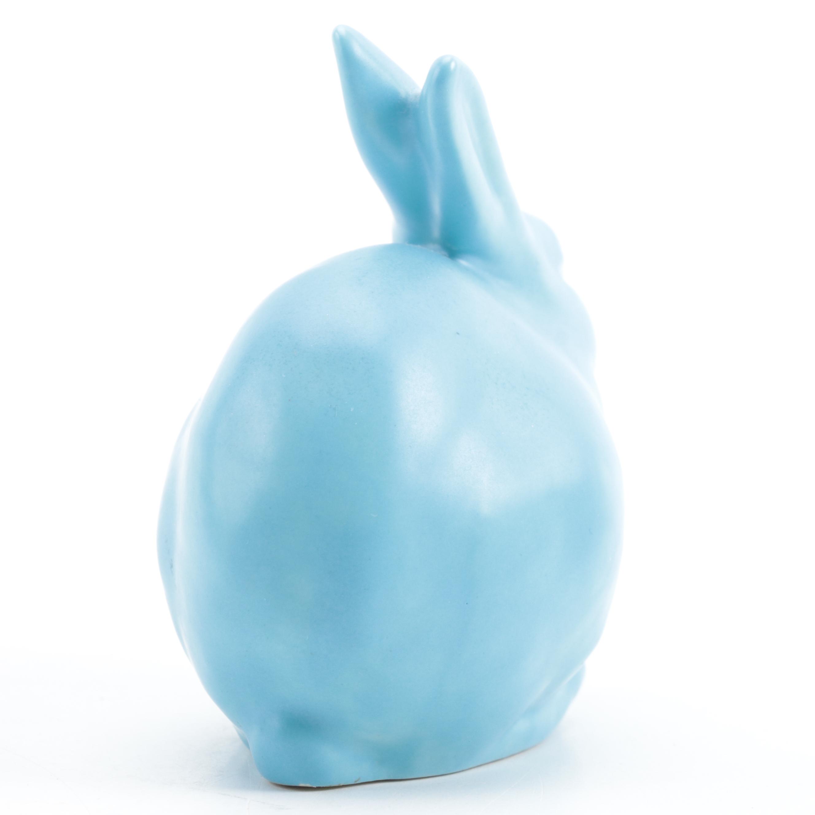 Rookwood Pottery Present Day "Grove Bunny" Glazed Ceramic Figurine, 1994