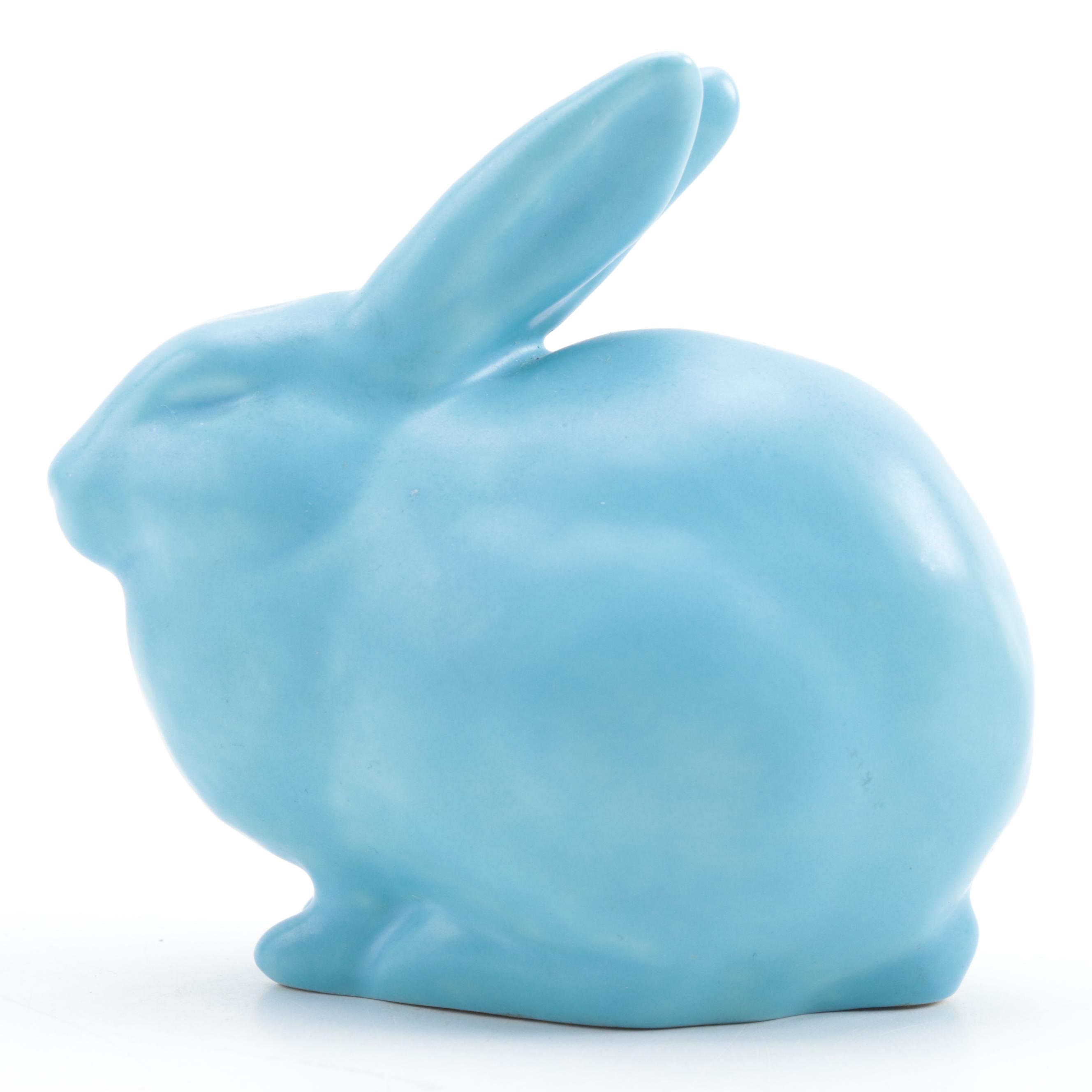 Rookwood Pottery Present Day "Grove Bunny" Glazed Ceramic Figurine, 1994