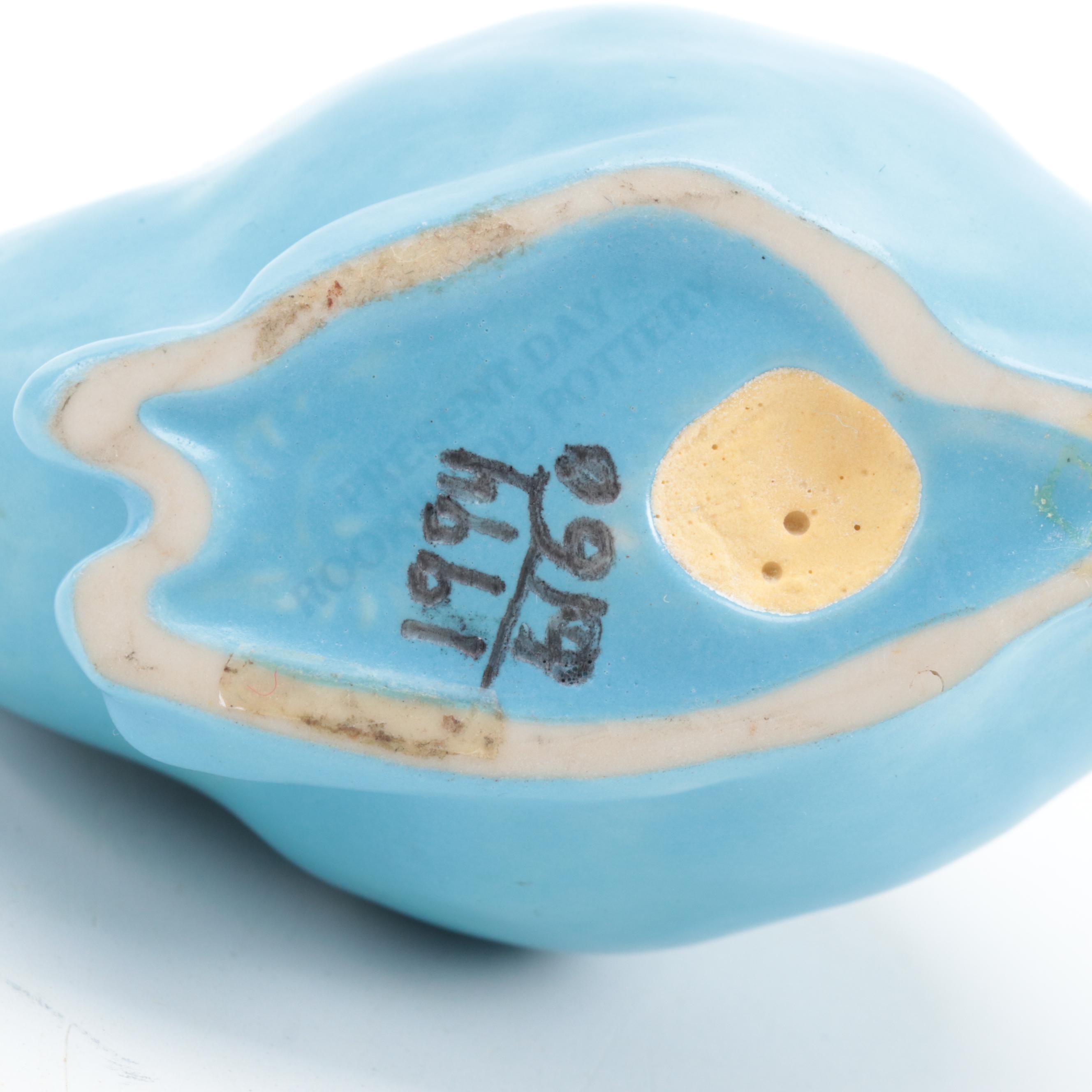 Rookwood Pottery Present Day "Grove Bunny" Glazed Ceramic Figurine, 1994