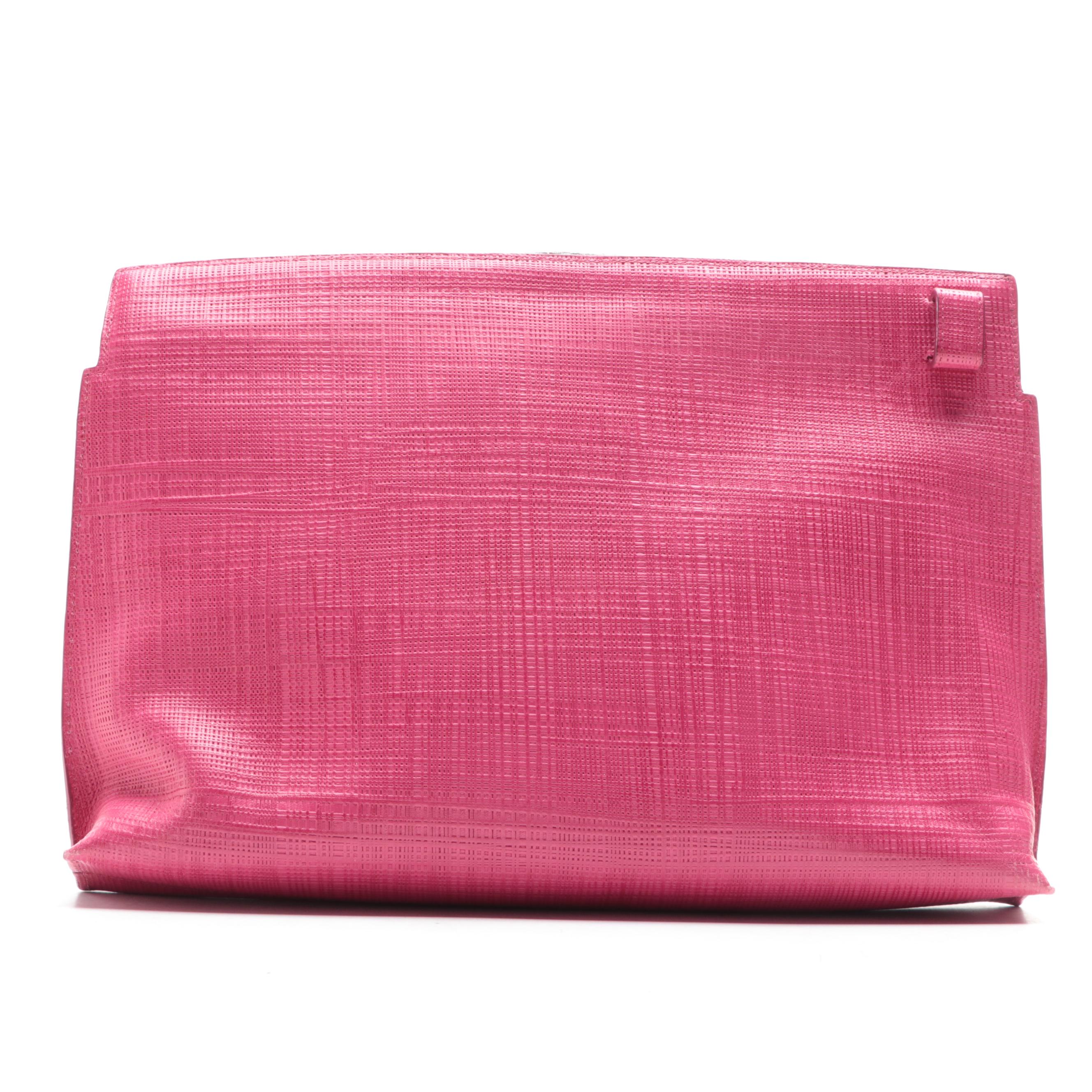 Loewe Anagram Clutch in Textured Leather