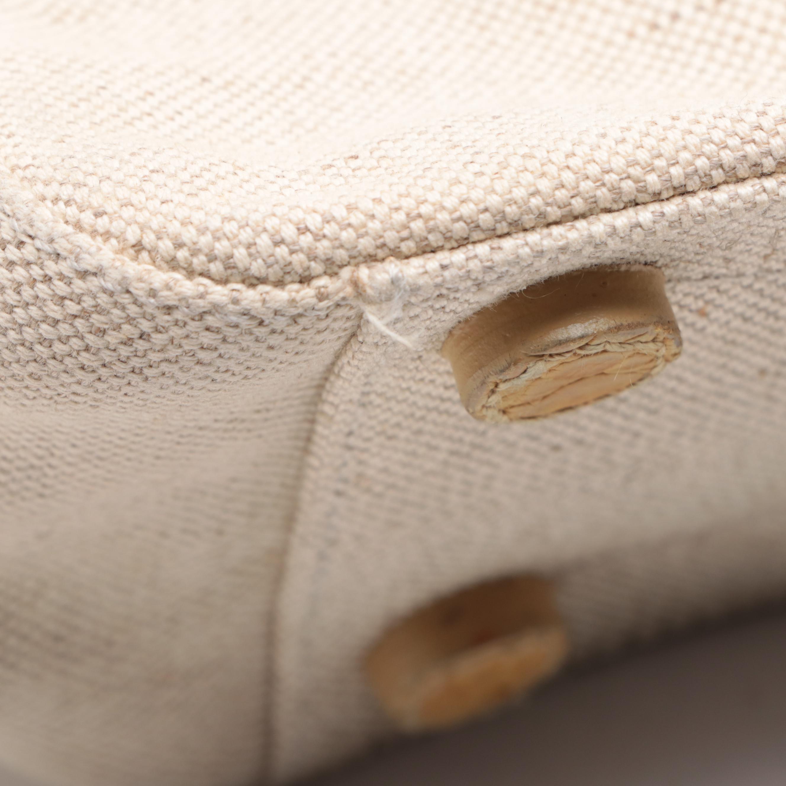 Prada Tote in Woven Canvas and Crocodile