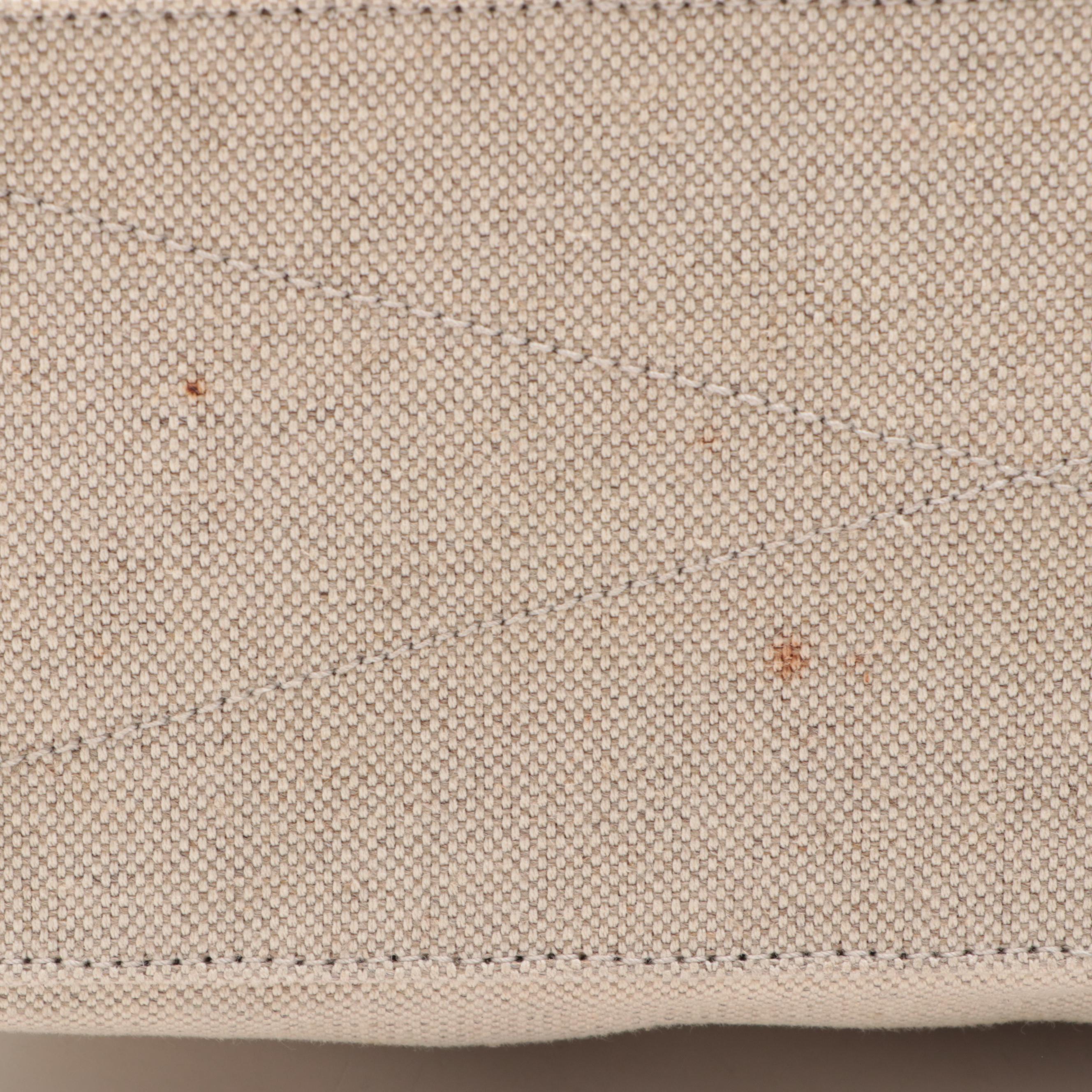 Prada Tote in Woven Canvas and Crocodile