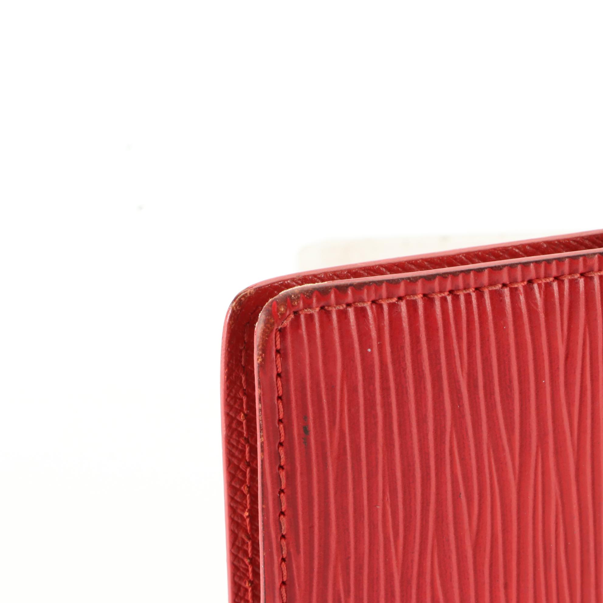 Louis Vuitton Agenda Cover in Castilian Red Epi Leather