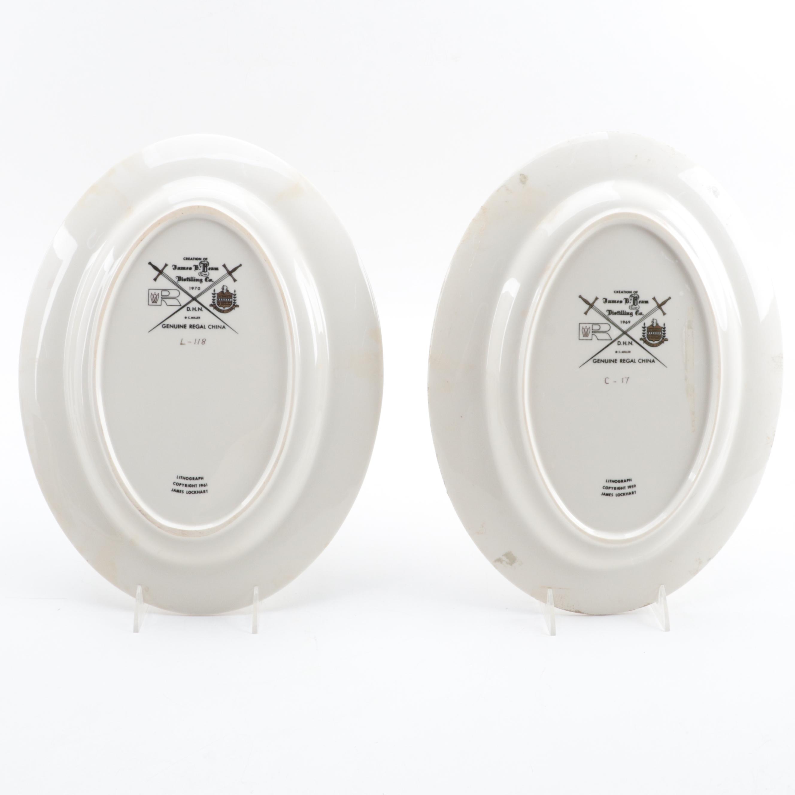 Regal China for James Beam Distilling Co. Ceramic Platters and Pitcher