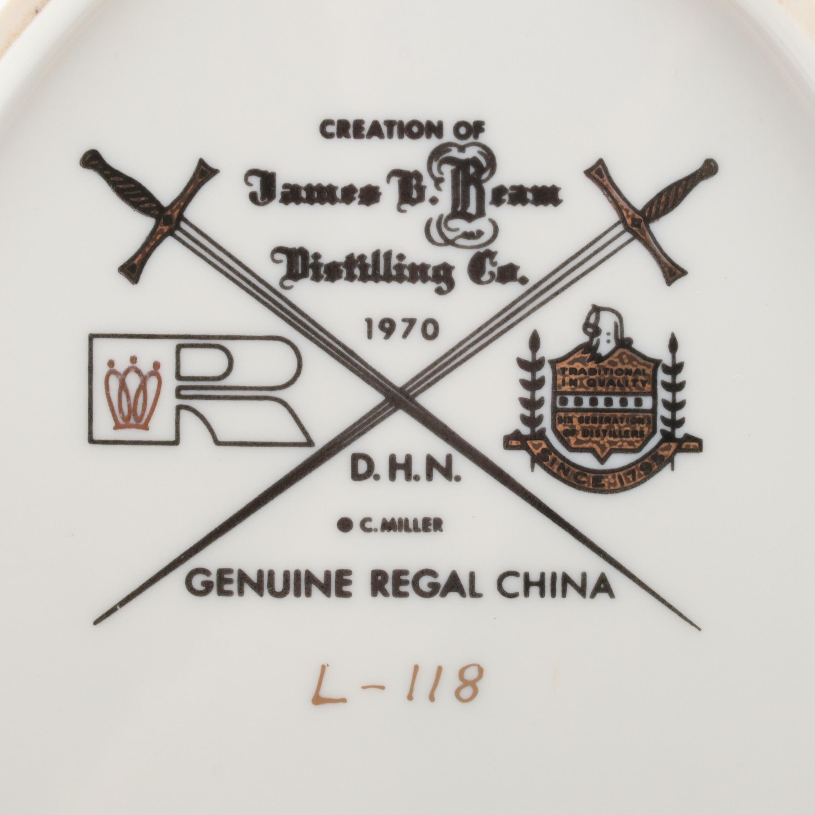 Regal China for James Beam Distilling Co. Ceramic Platters and Pitcher