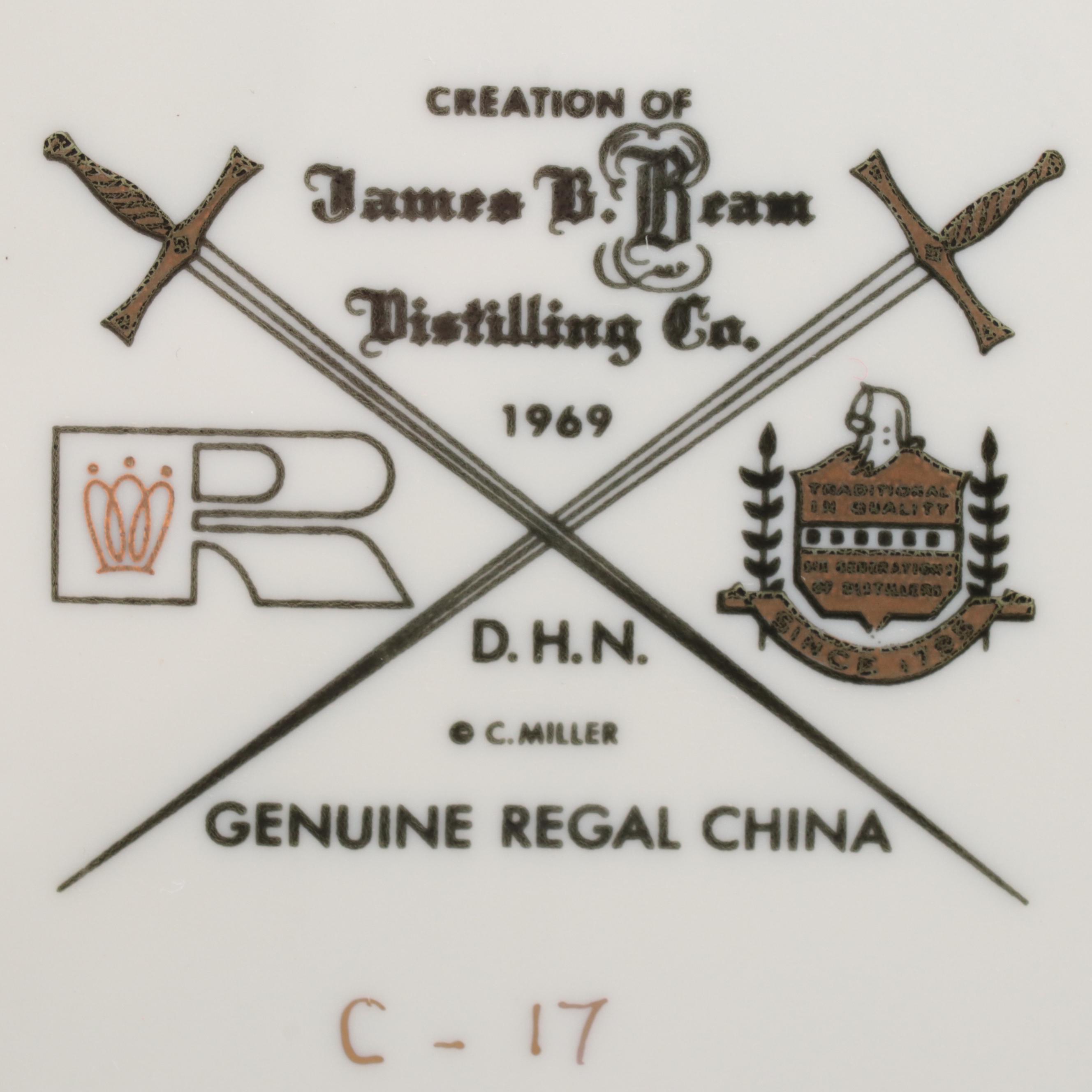 Regal China for James Beam Distilling Co. Ceramic Platters and Pitcher