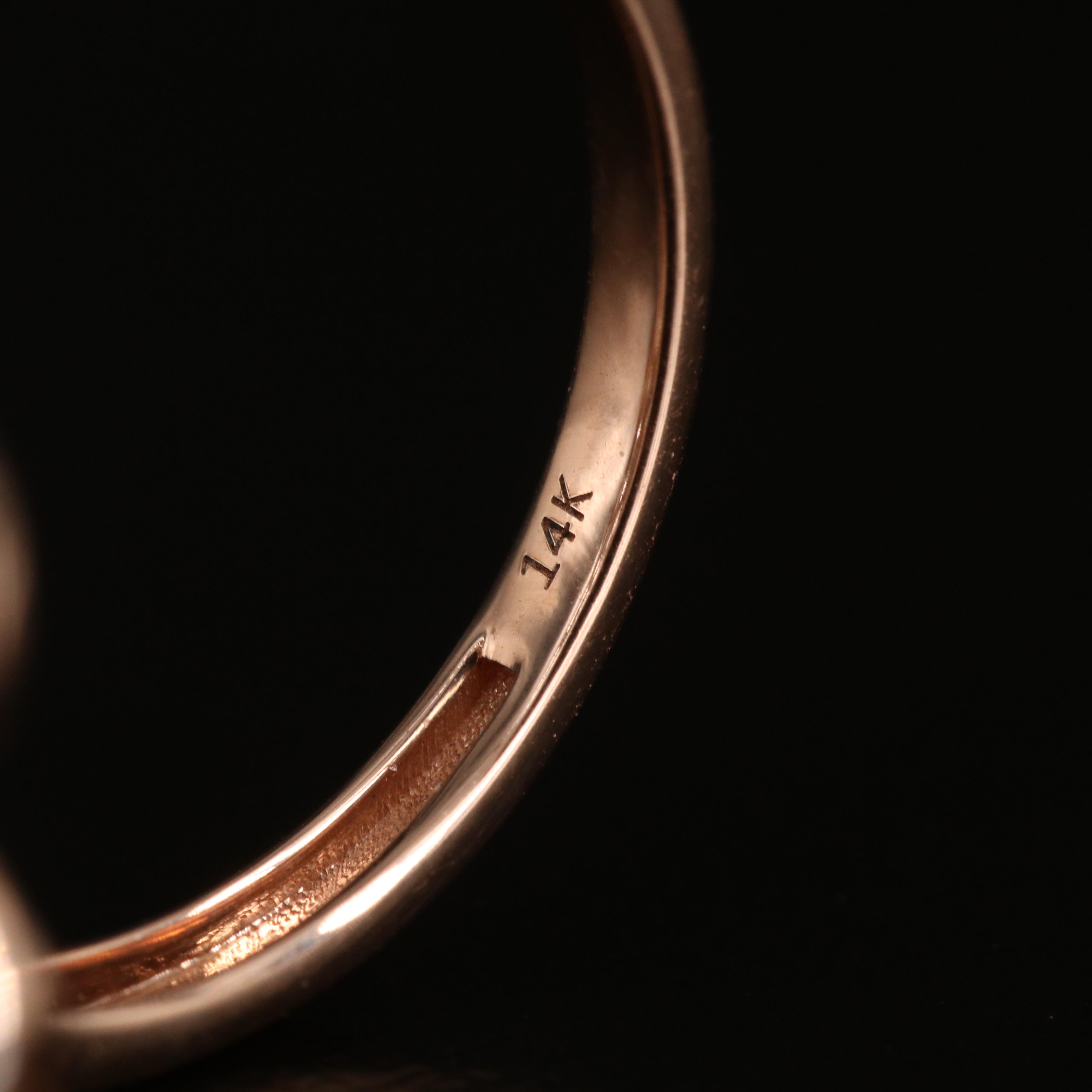 14K Rose Gold 1.05 CTW Diamond Flower Ring