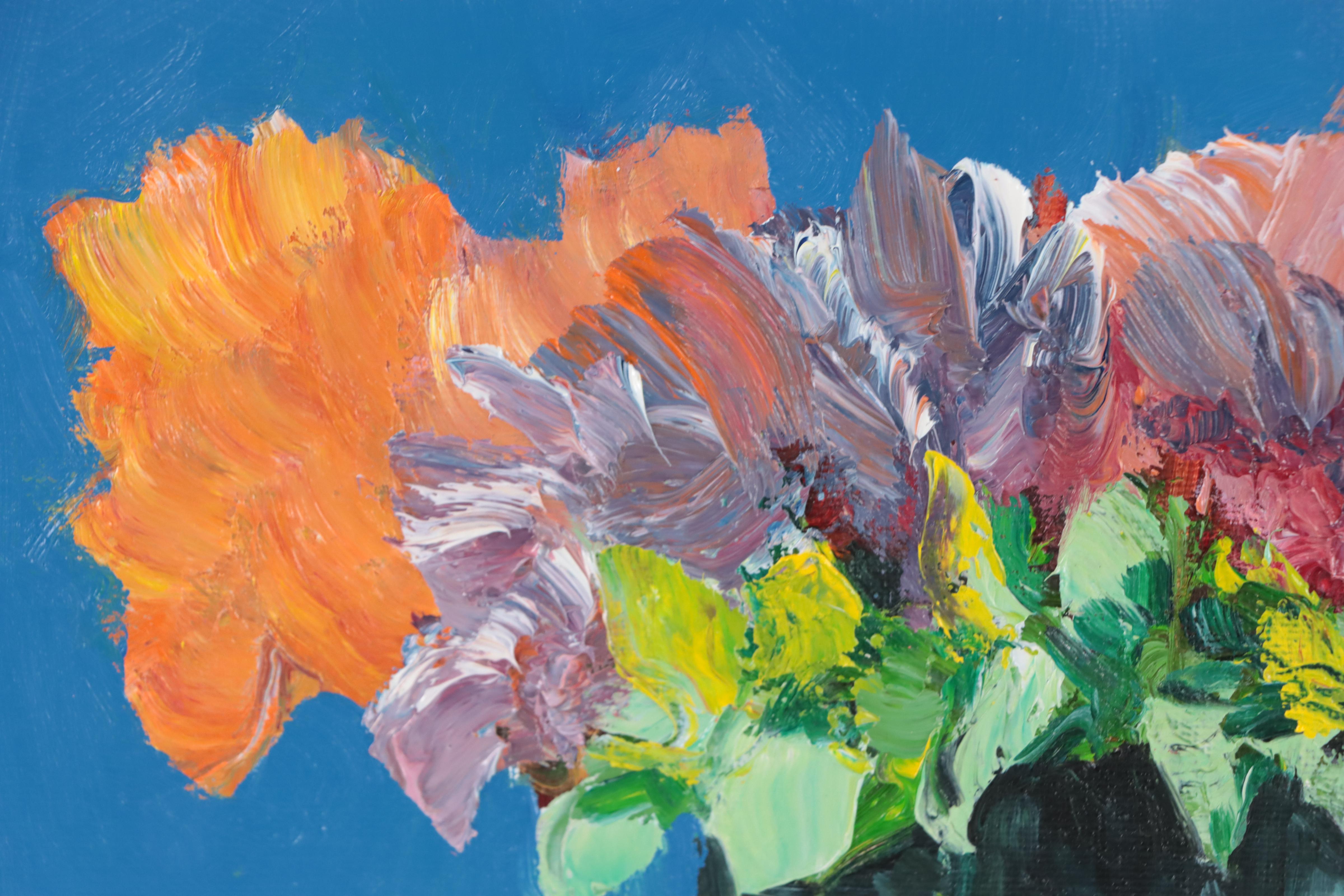 José M. Lima Floral Still Life Oil Painting, 2023