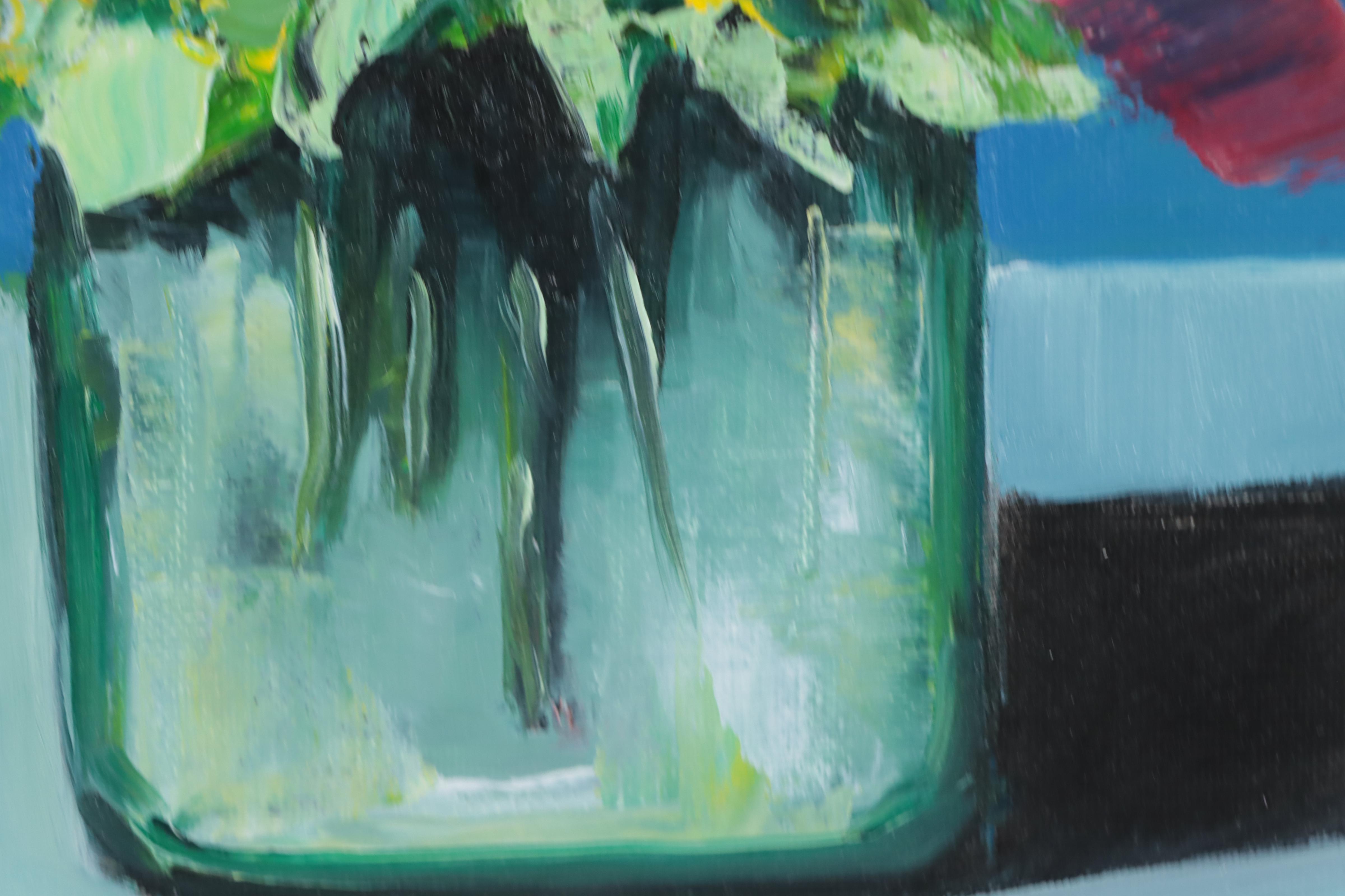 José M. Lima Floral Still Life Oil Painting, 2023