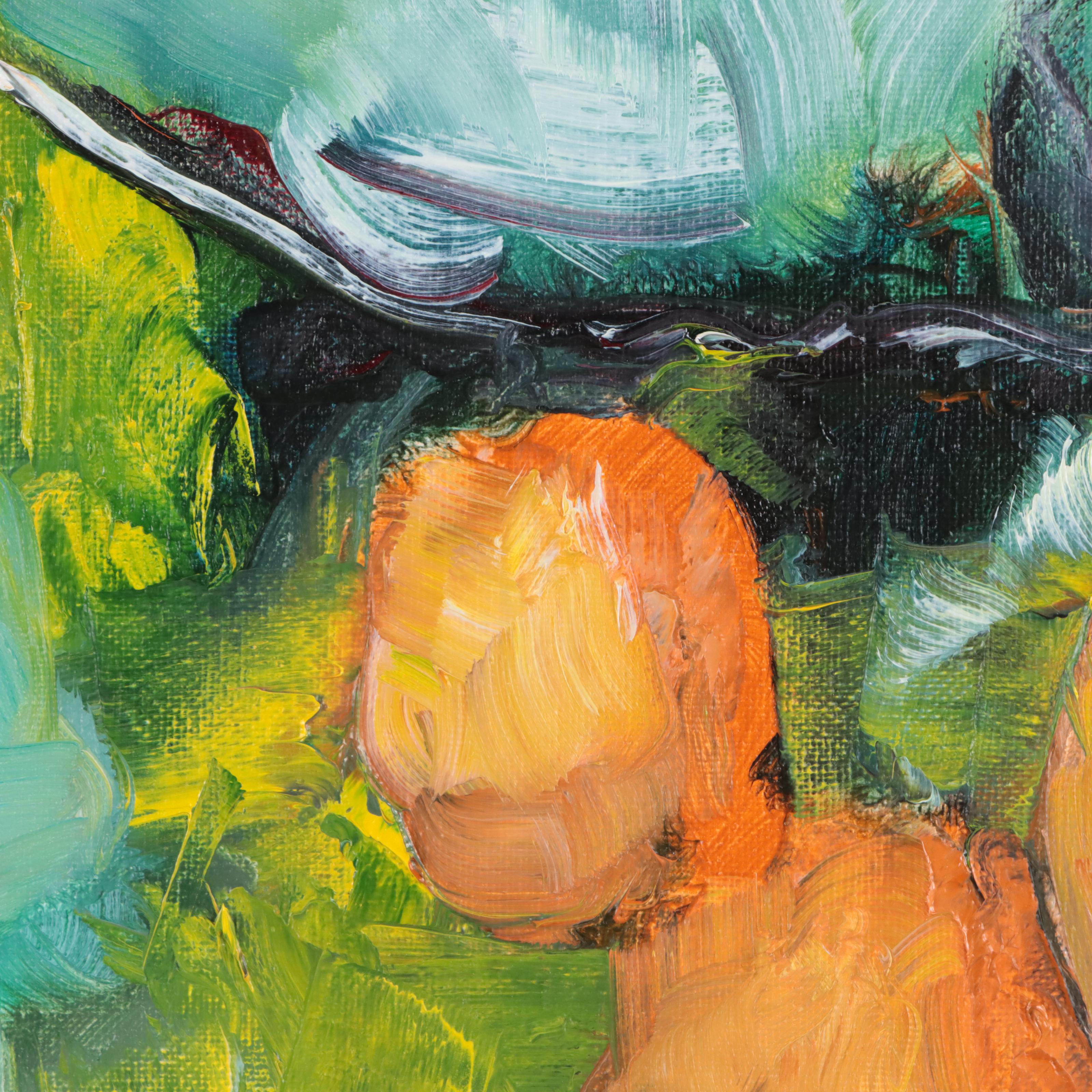 José M. Lima Oil Painting of Hanging Fruit, 2023