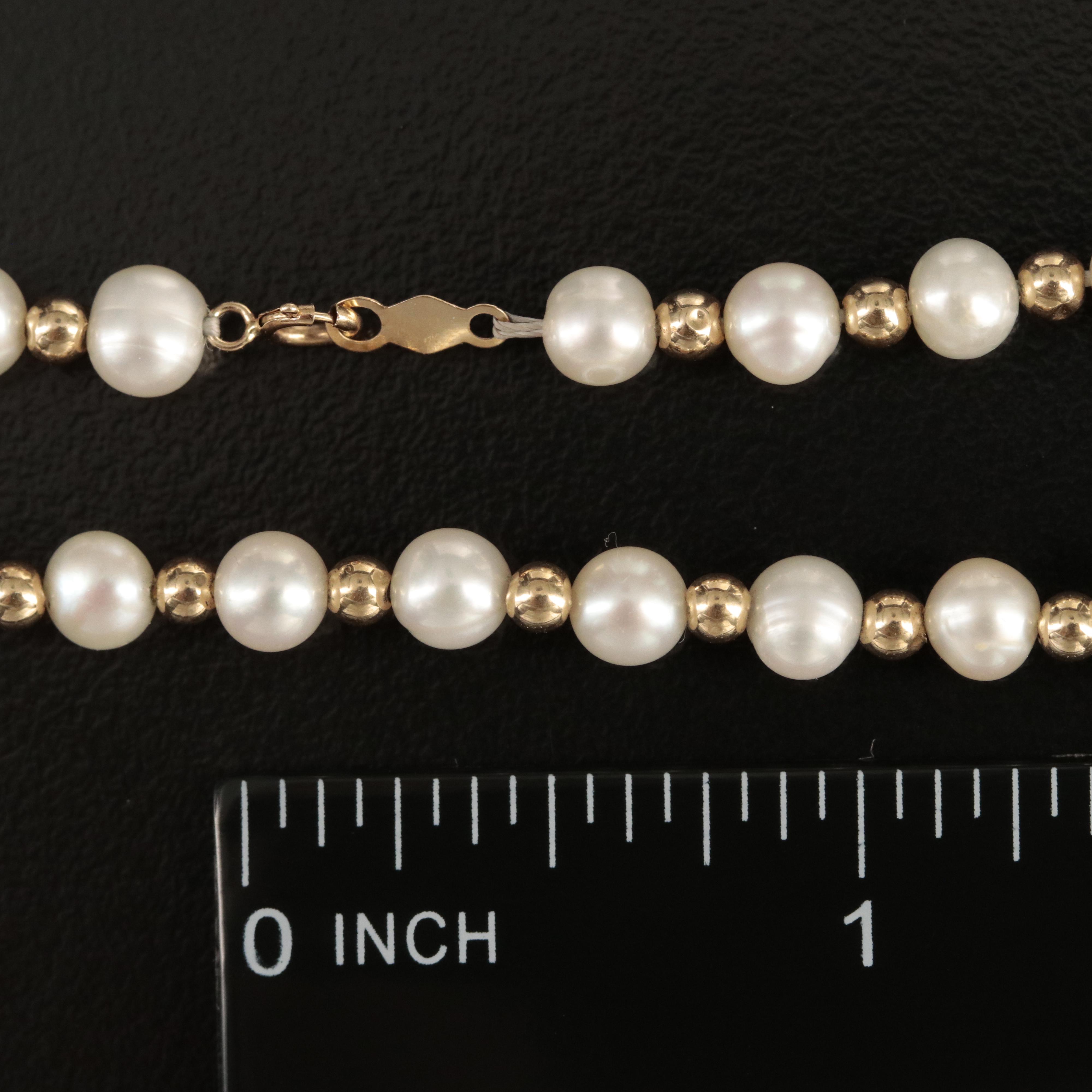 14K Pearl Necklace