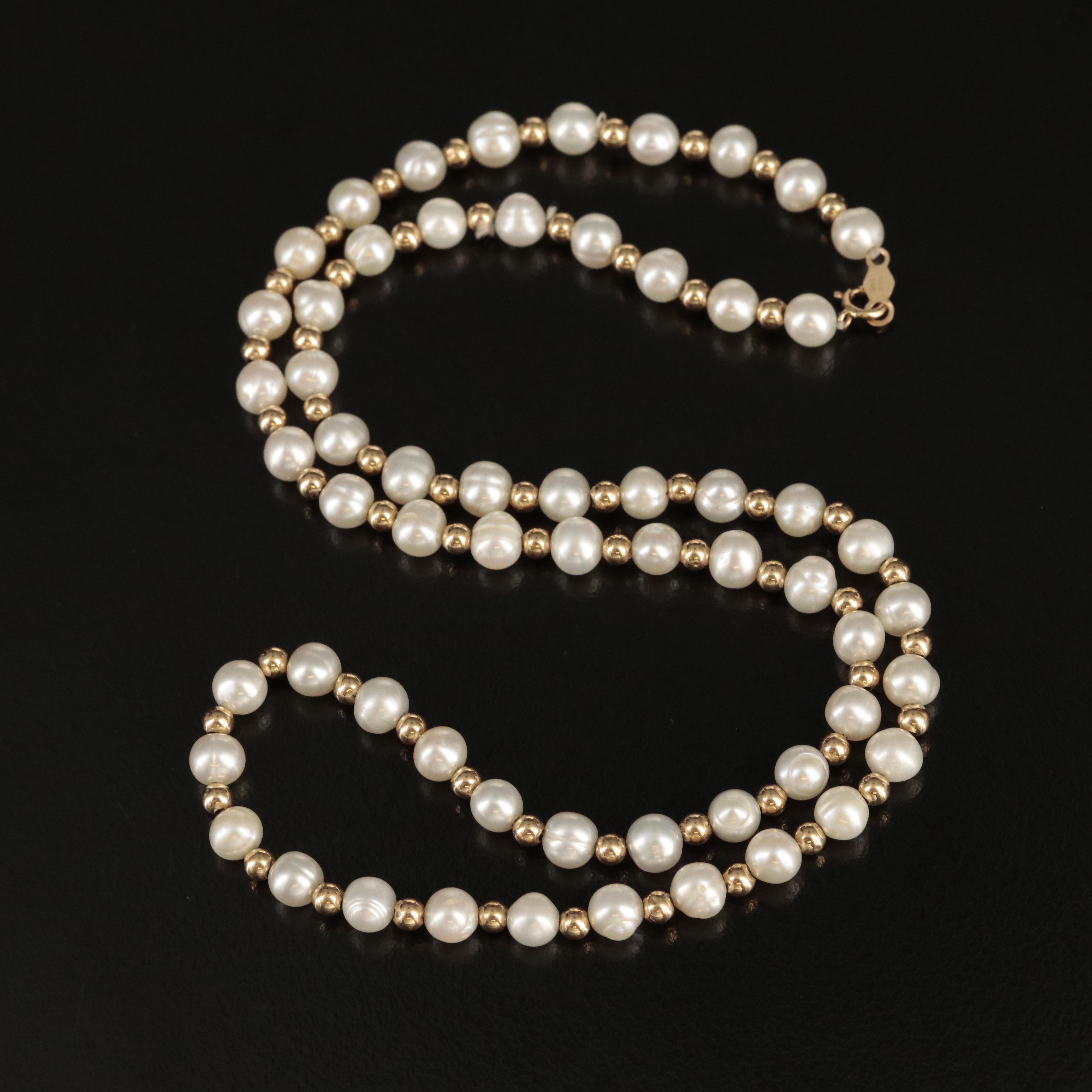 14K Pearl Necklace