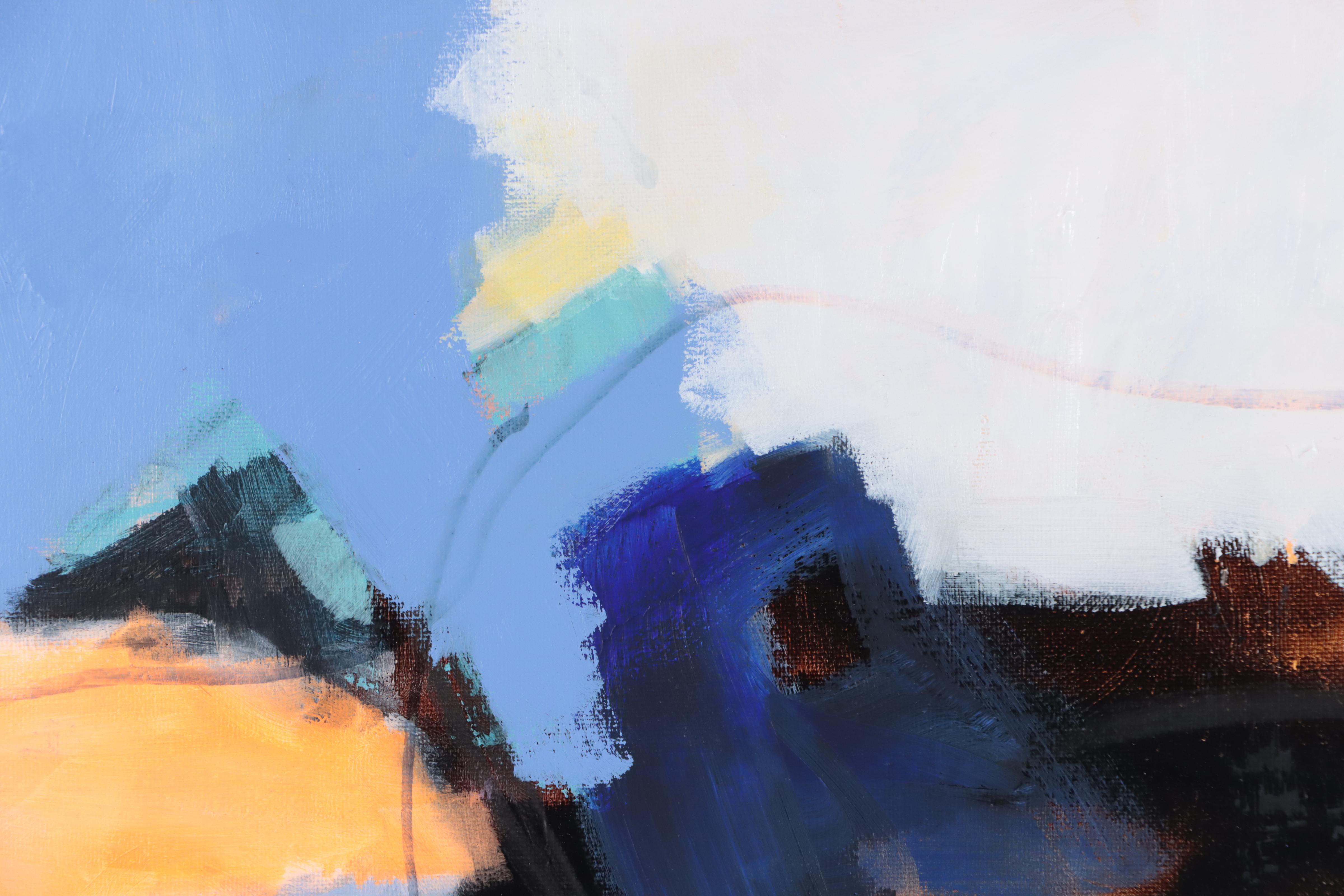 Milagros Pongo Abstract Mixd Media Painting "Ibrat (Urdu)"